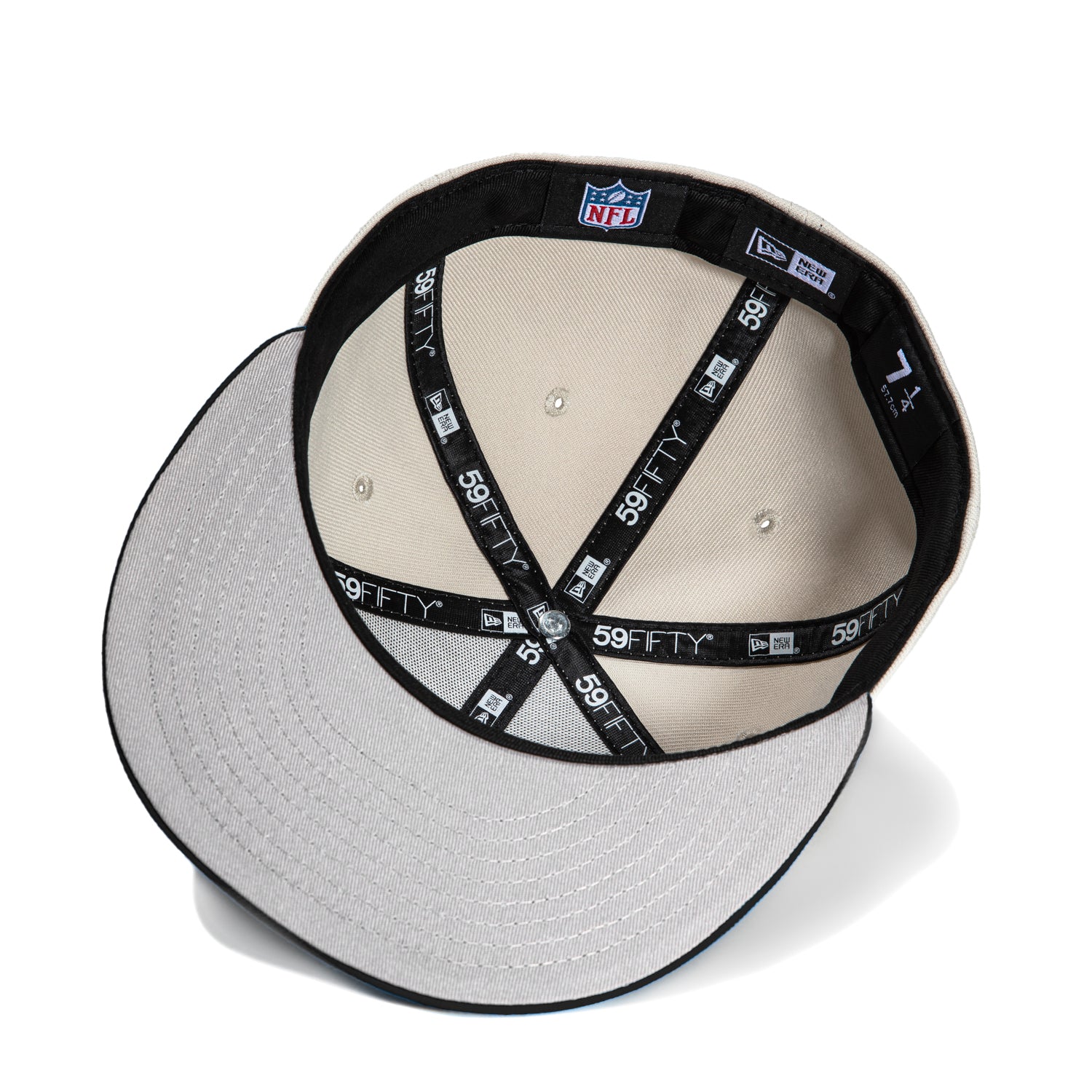 New Era 59Fifty City Stone Dome Las Vegas Raiders Logo Patch Hat - Stone, Black