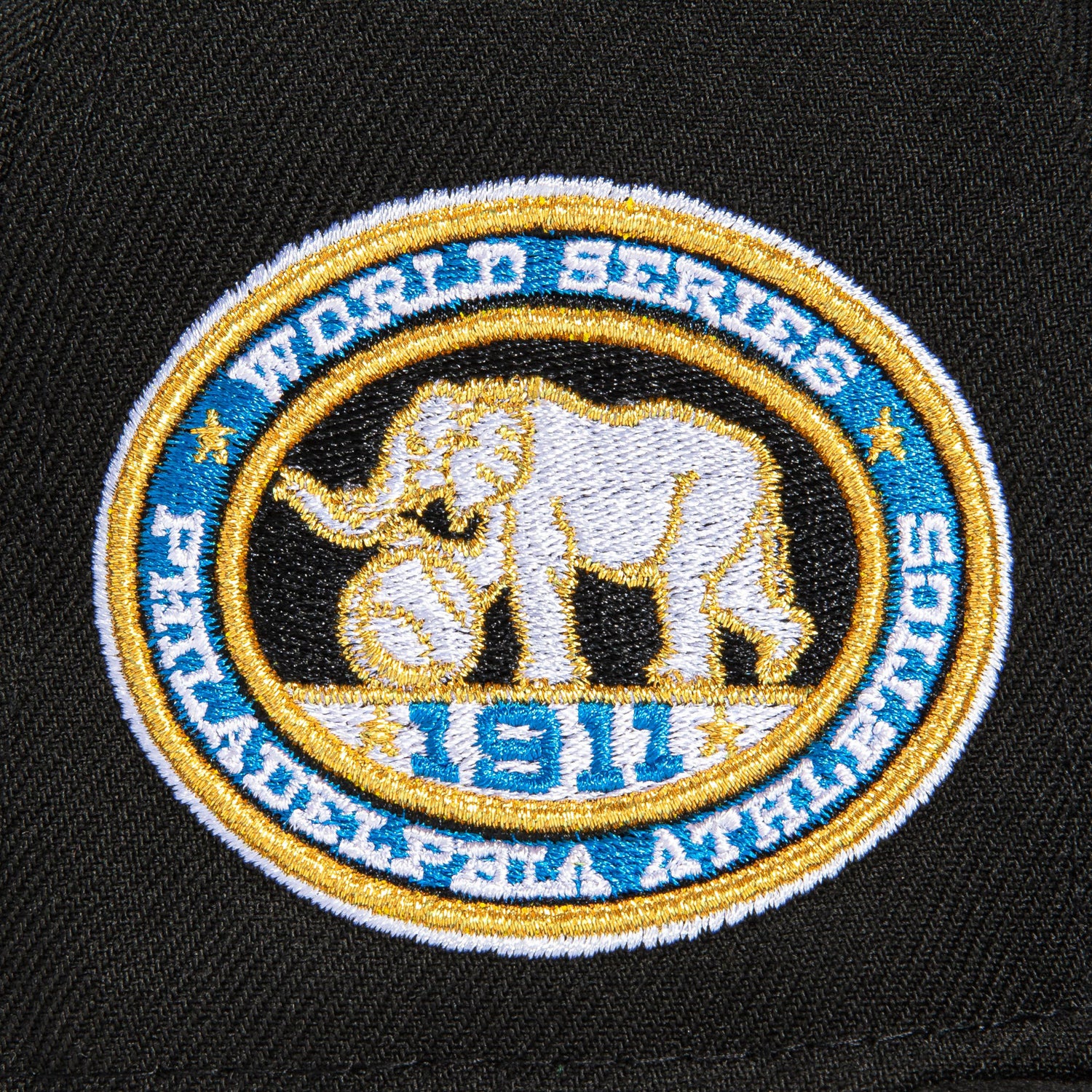 New Era 59Fifty Philadelphia Athletics 1911 World Series Patch Hat - Black, White