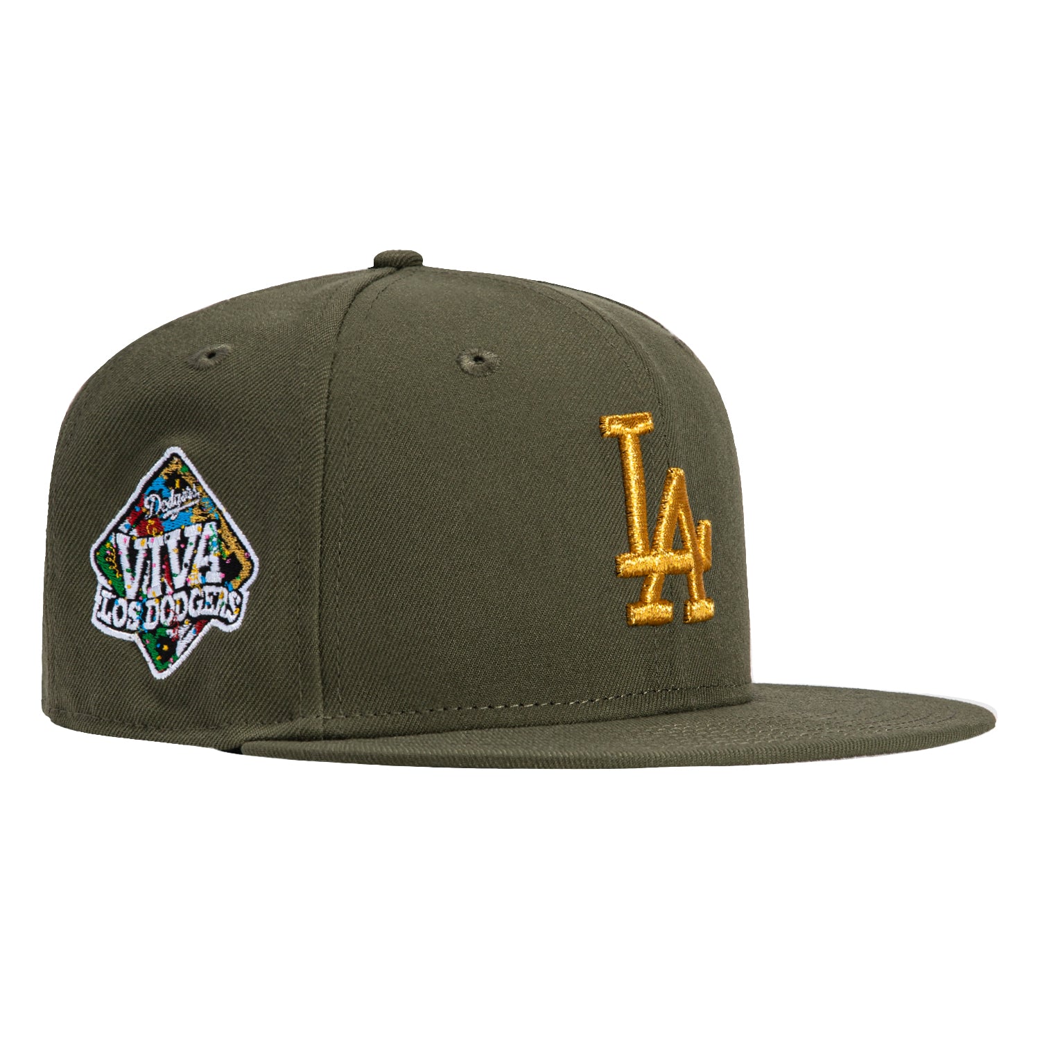 New Era 59Fifty Los Angeles Dodgers Viva Los Dodgers Patch Hat - Olive