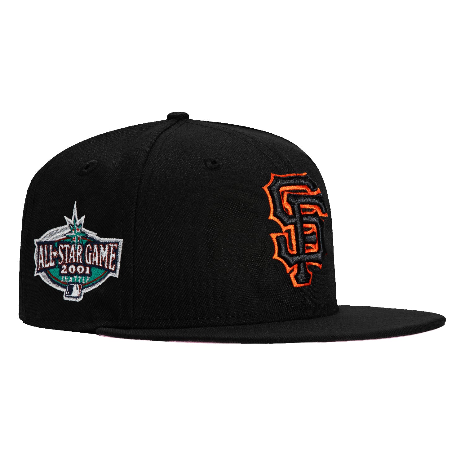 New Era 59Fifty San Francisco Giants 2001 All Star Game Patch Hat - Black, Black, Orange