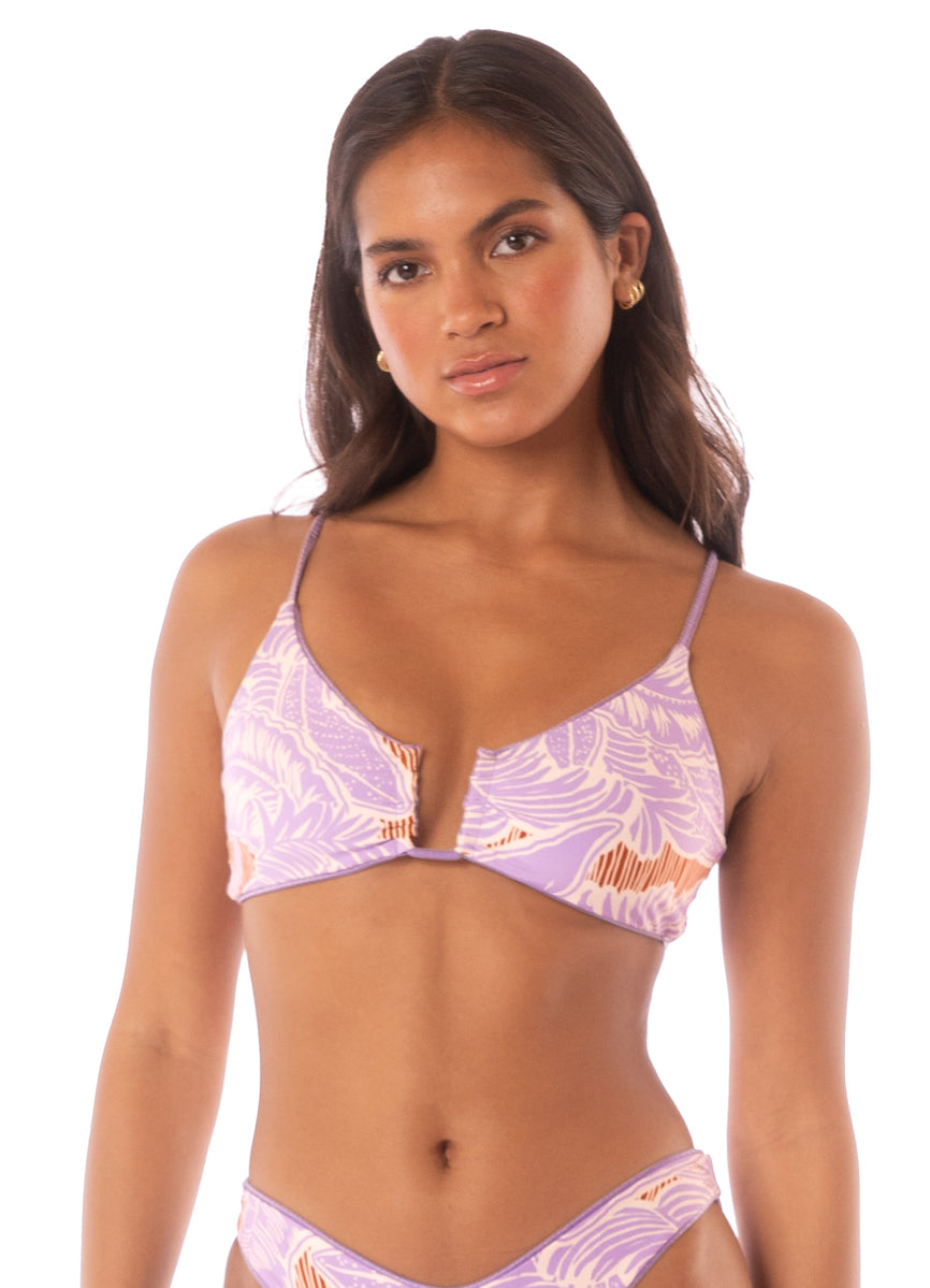 Maaji Lavander Wisteria Bia U Wire Bralette Bikini Top