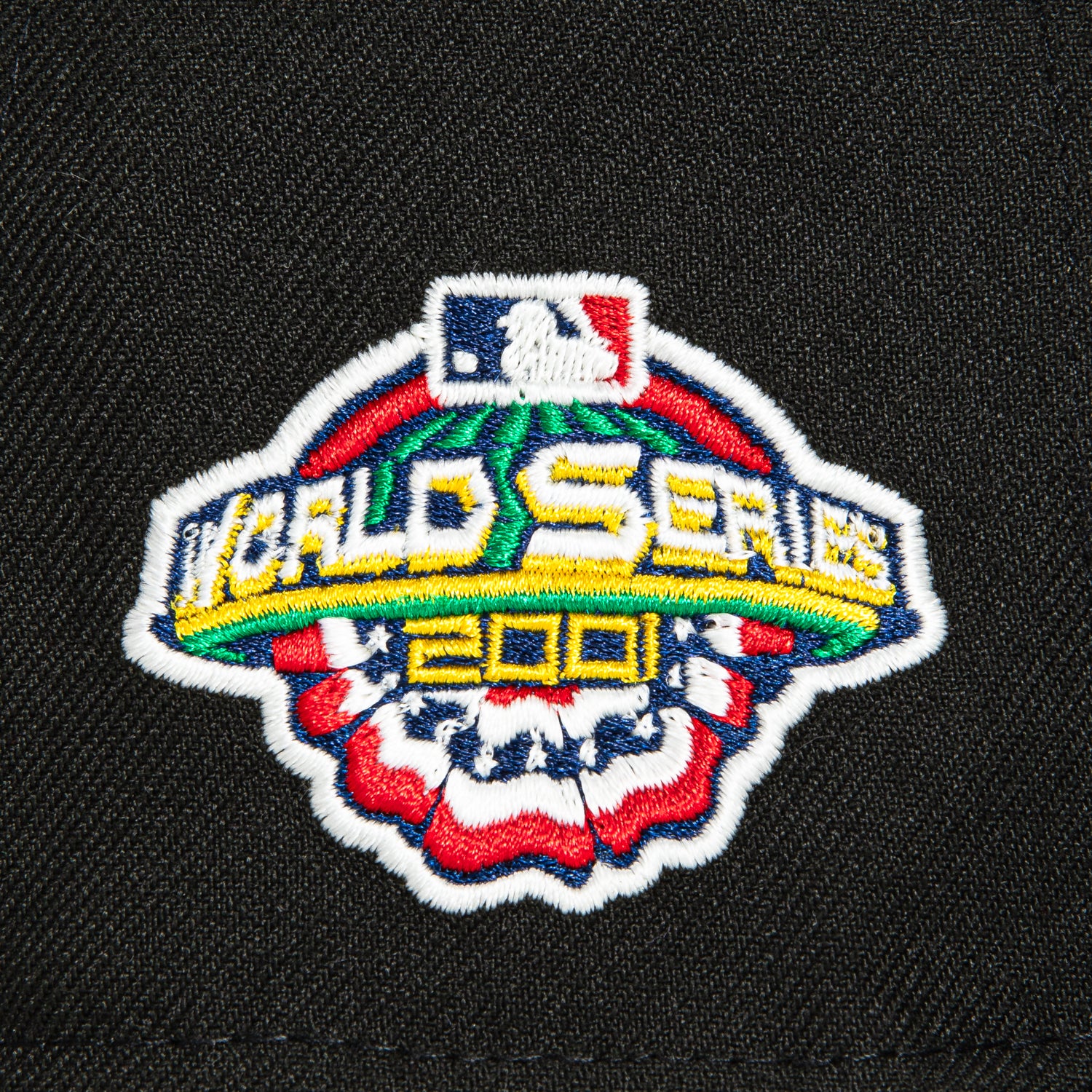 New Era 59Fifty Arizona Diamondbacks 2001 World Series Patch Glow In Dark Hat - Black