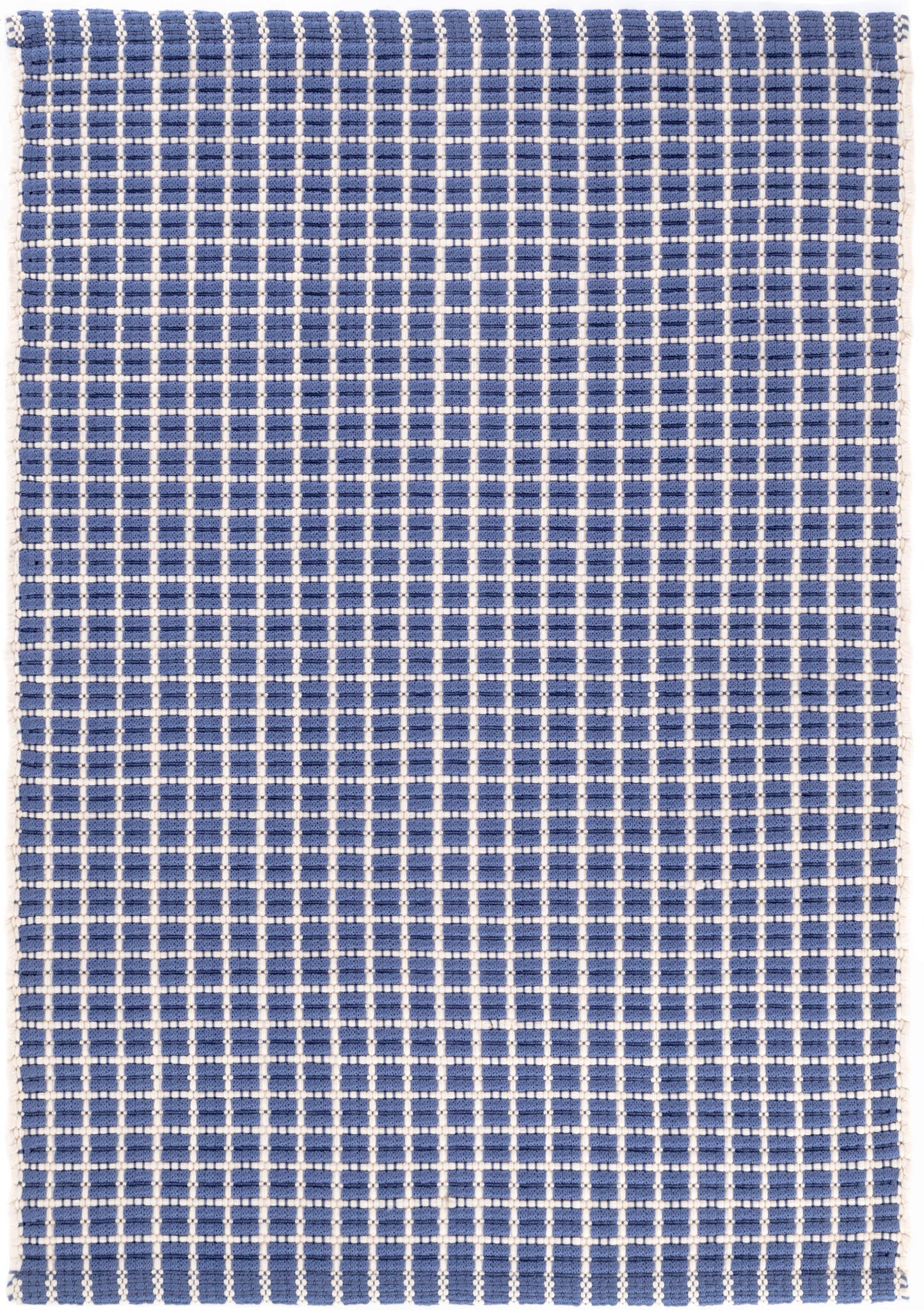 Gridiron Denim Handwoven Indoor/Outdoor Rug