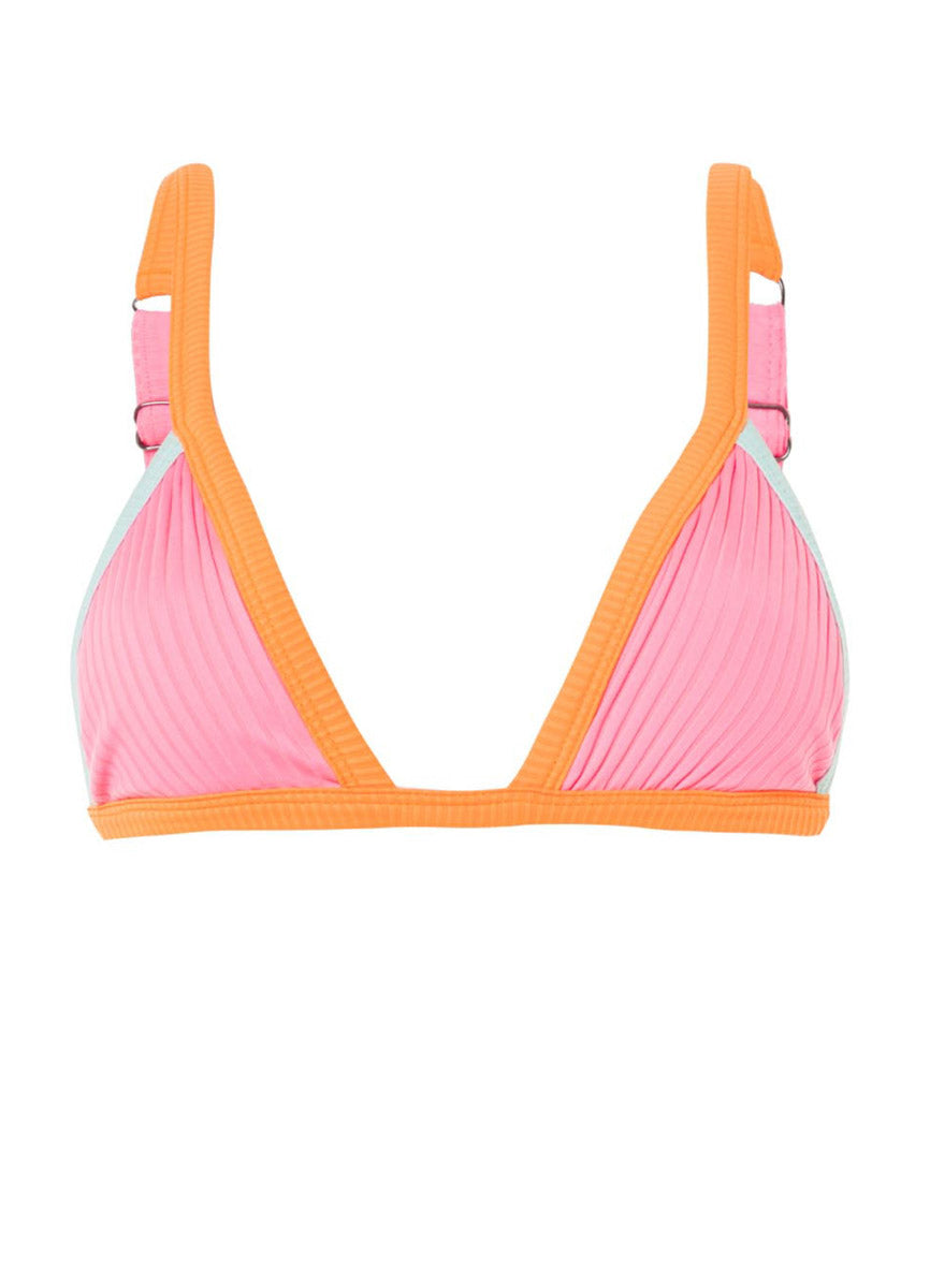 Maaji Sea Pink Sierra Fixed Triangle Bikini Top