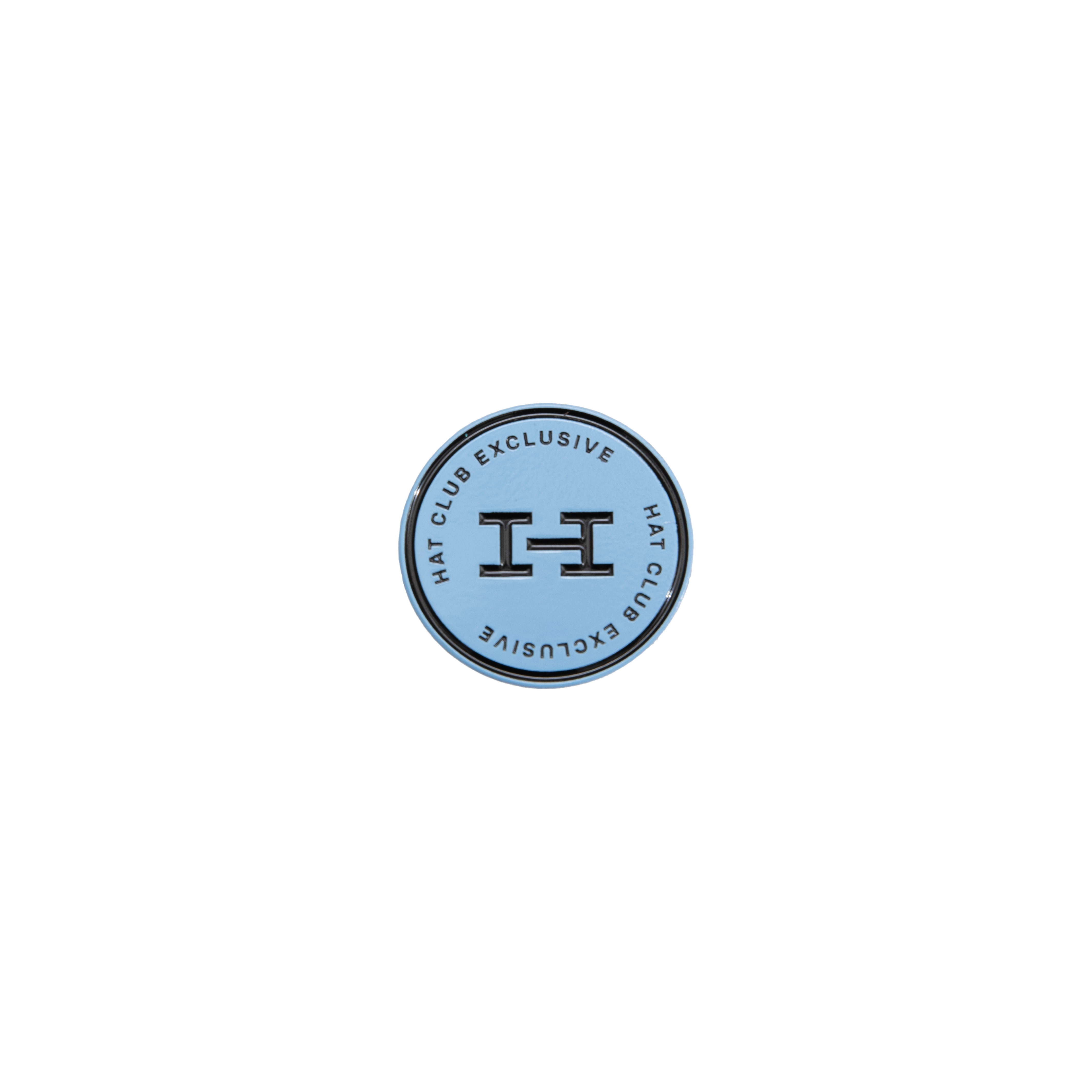 Hat Club Exclusive H Logo Pin - Light Blue, Black