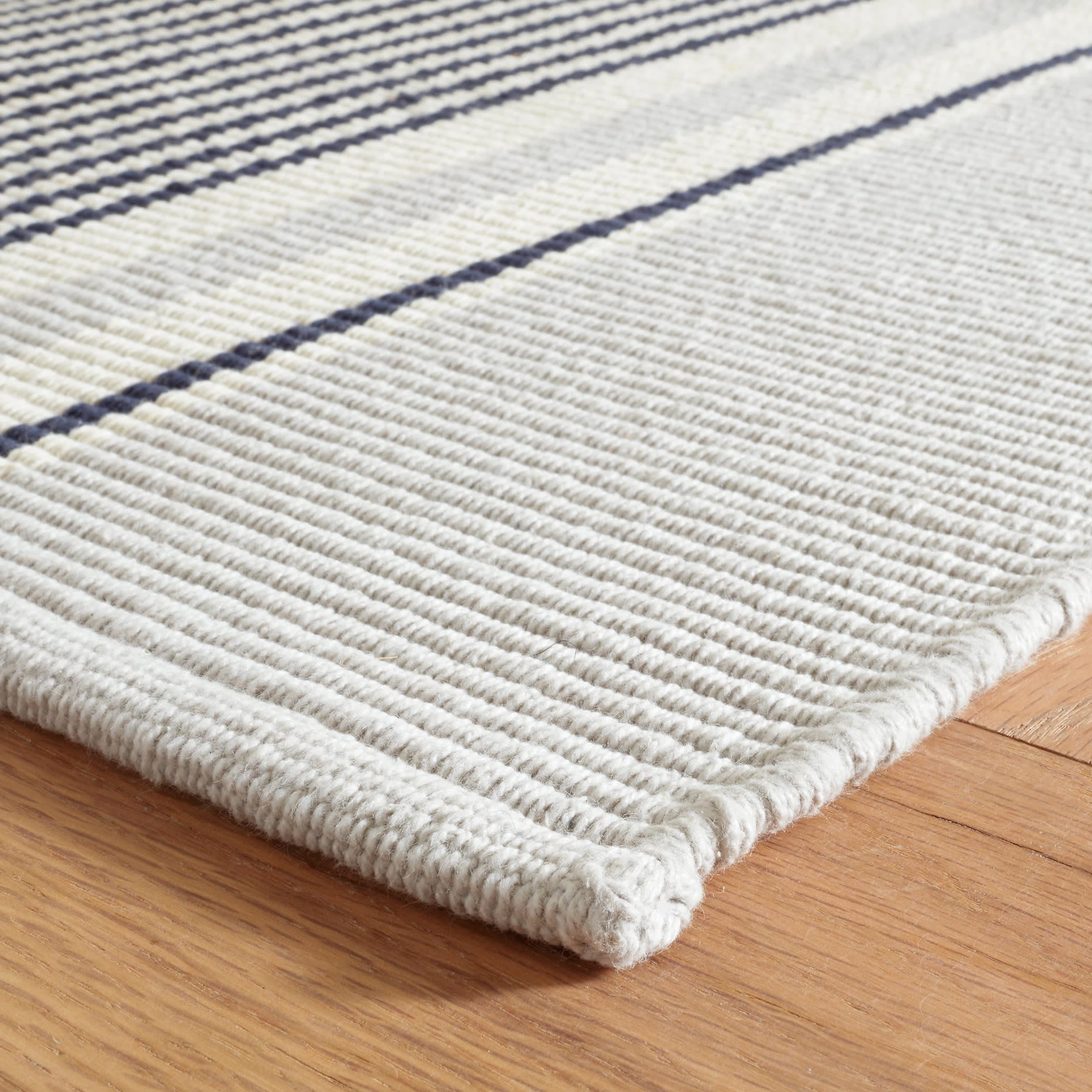 Gunner Stripe Handwoven Cotton Rug