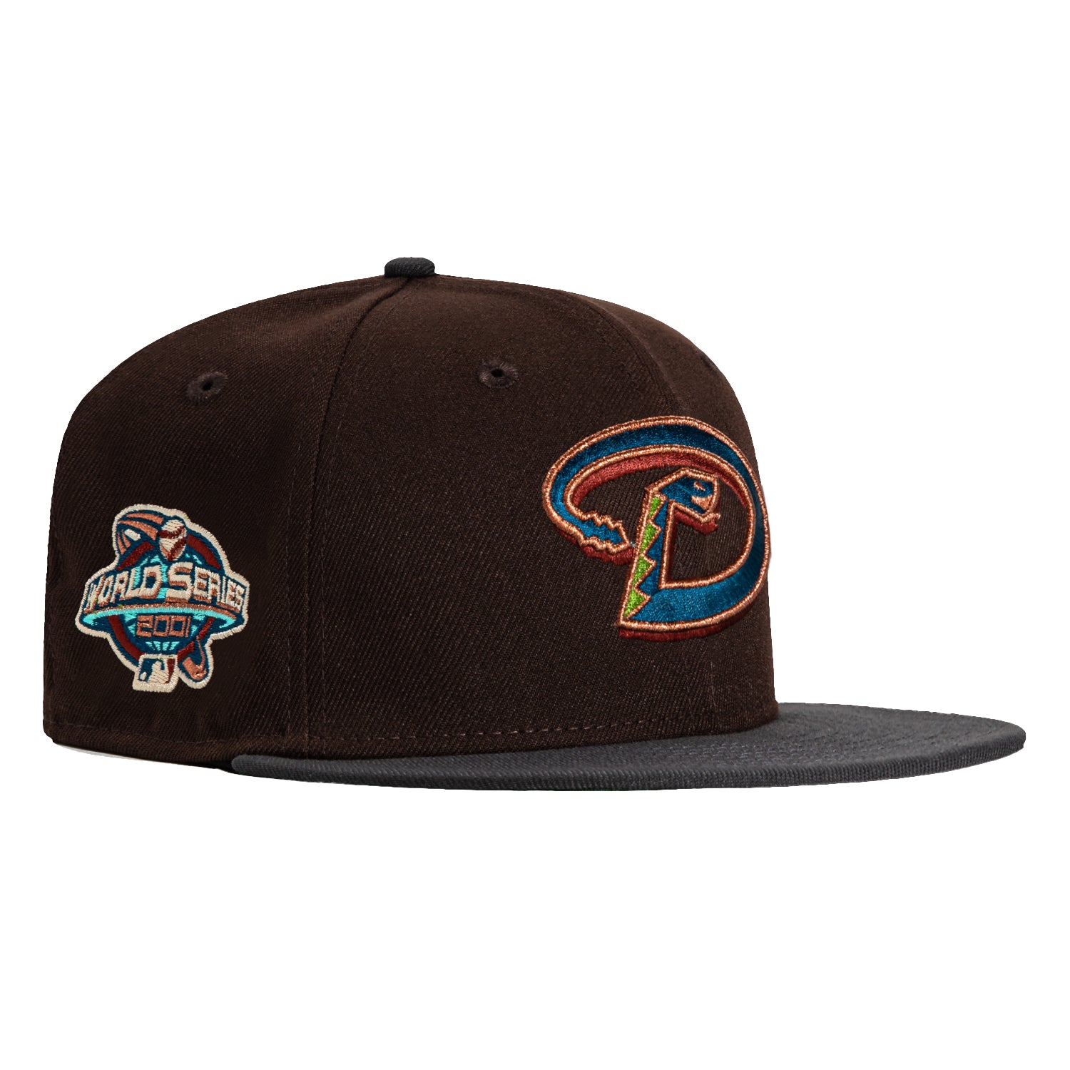 New Era 59Fifty Arizona Diamondbacks 2001 World Series Patch D Hat - Brown, Graphite