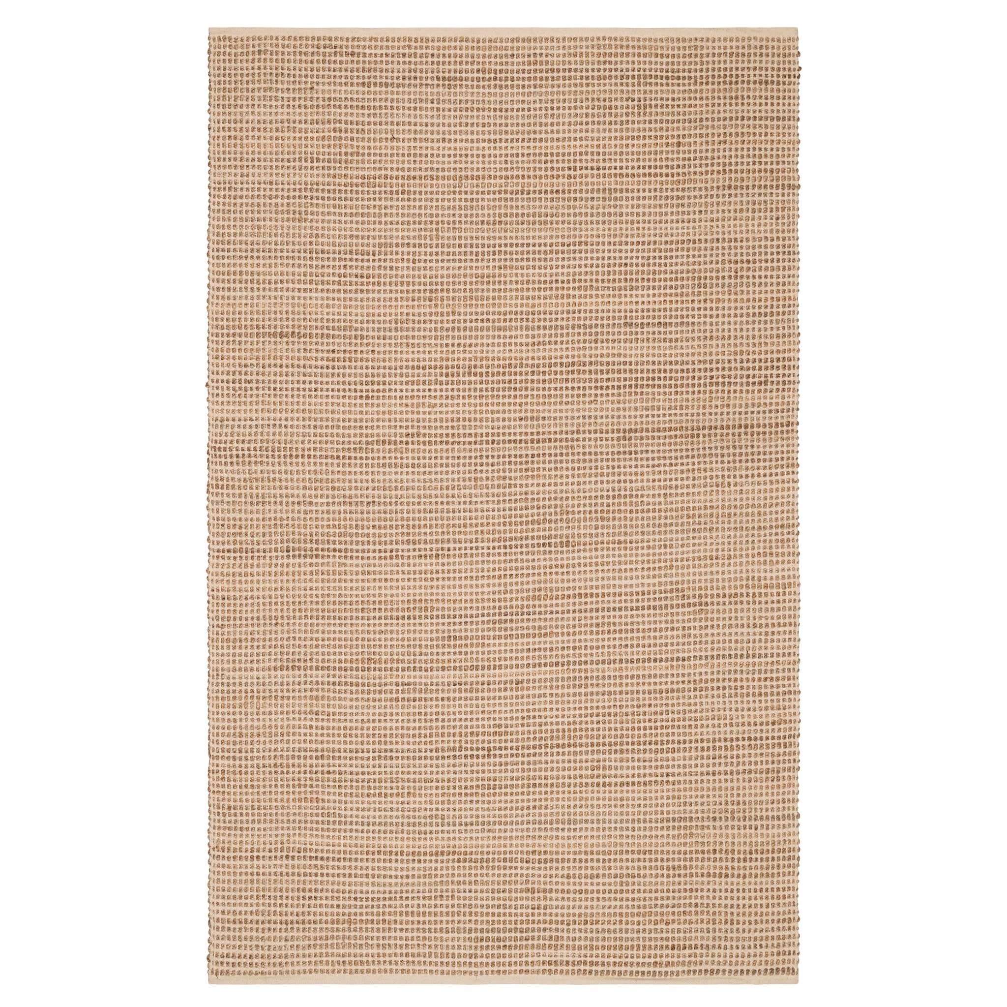 Gravel Ivory/Natural Handwoven Jute Rug