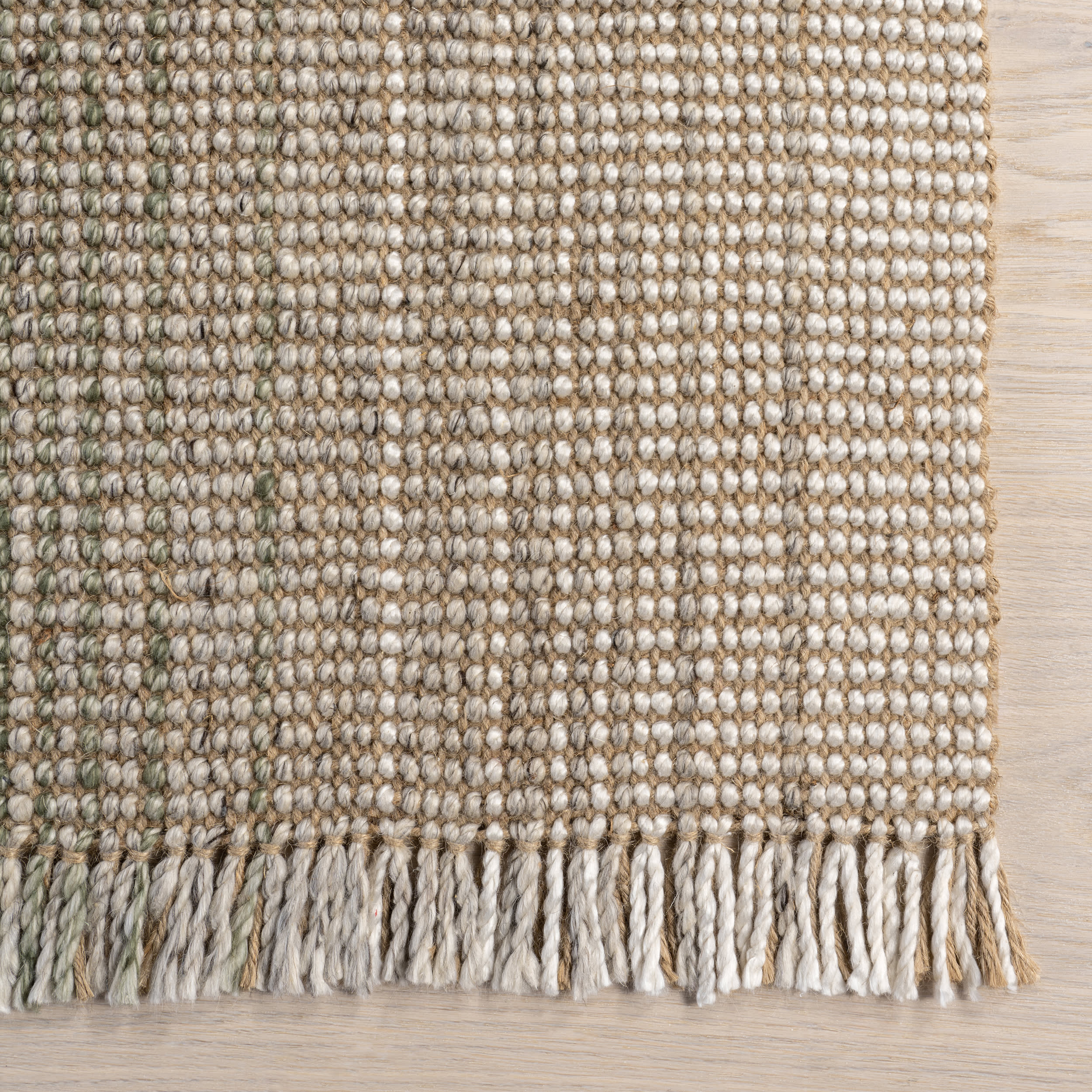 Tatum Ombre Jute-Blend Rug | Green