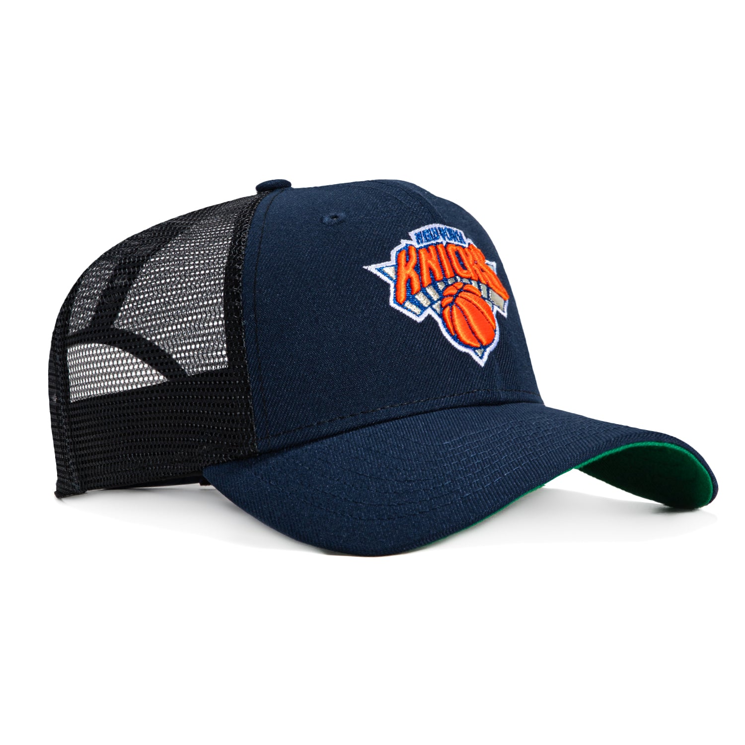 New Era 9Forty New York Knicks Snapback Trucker Hat - Navy