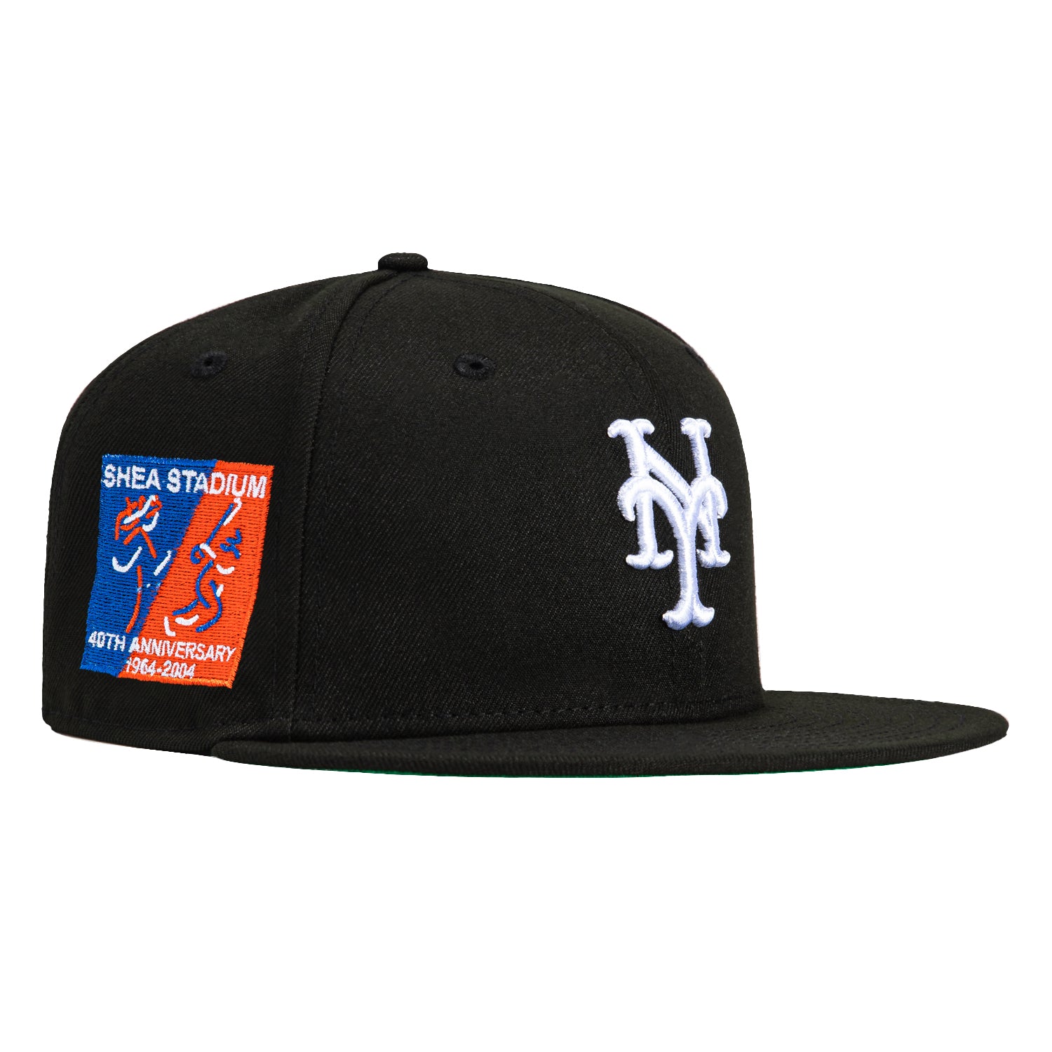 New Era 59Fifty New York Mets 40th Anniversary Shea Stadium Patch Hat - Black