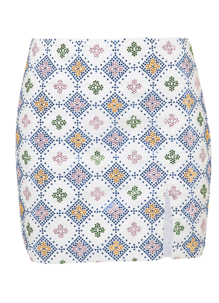 Maaji Midnight Checkers Marisela Short Skirt