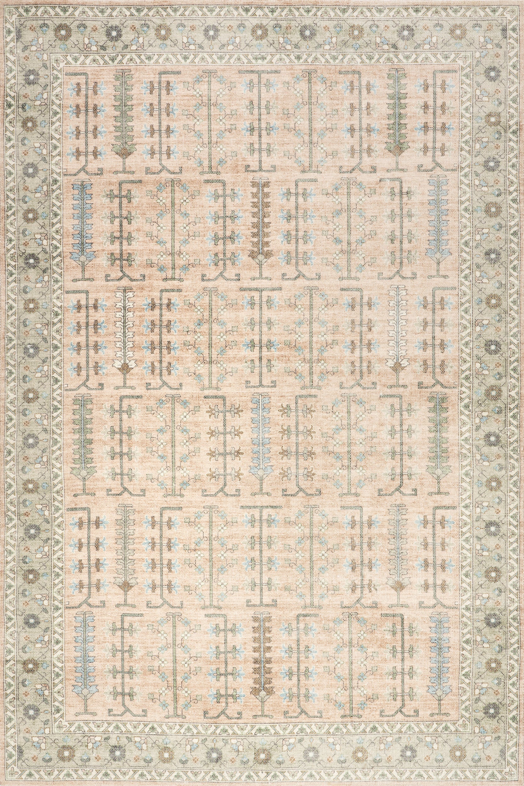 Mythic Wool and Cotton Rug | Peach