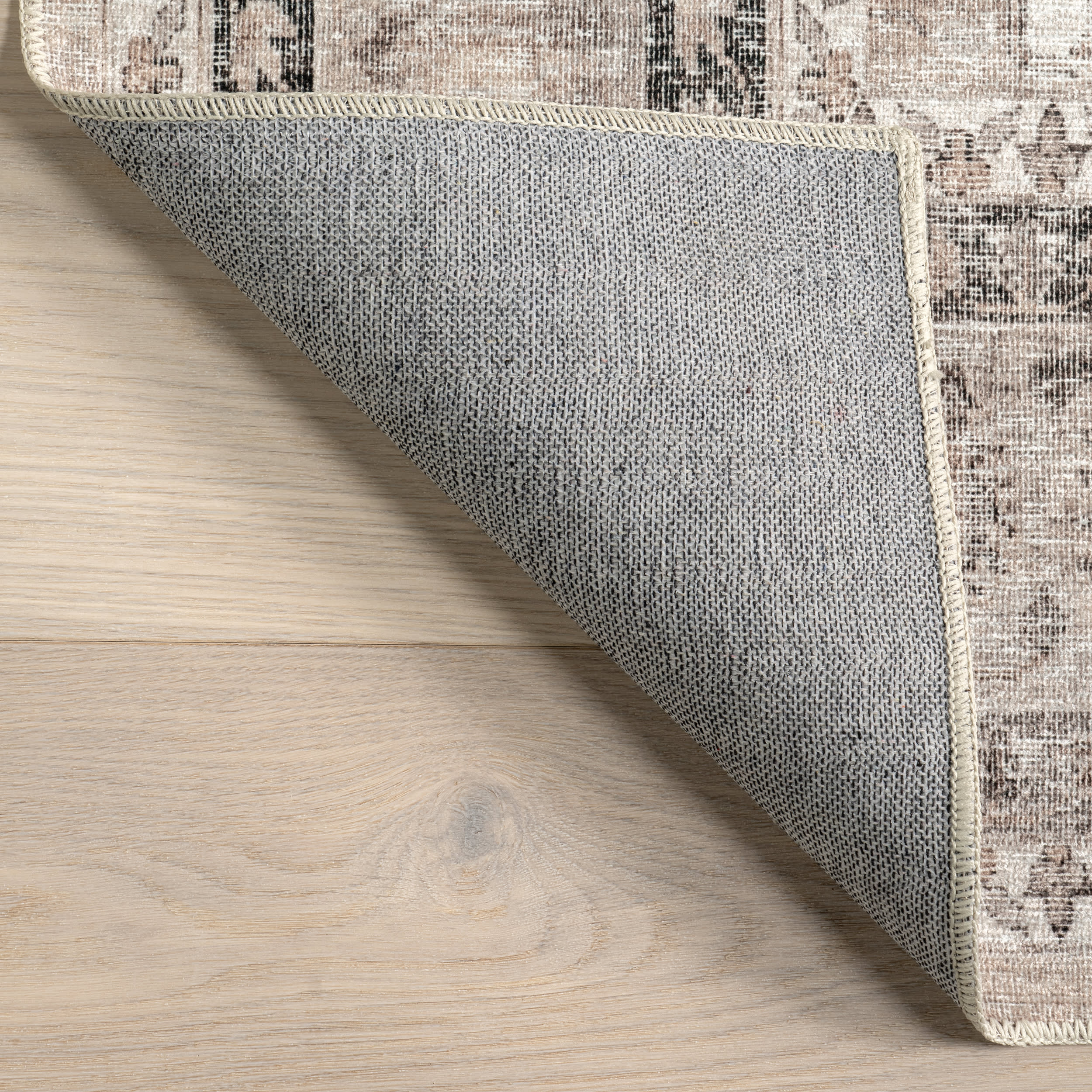 Keyara Spill Proof Washable Rug | Stone