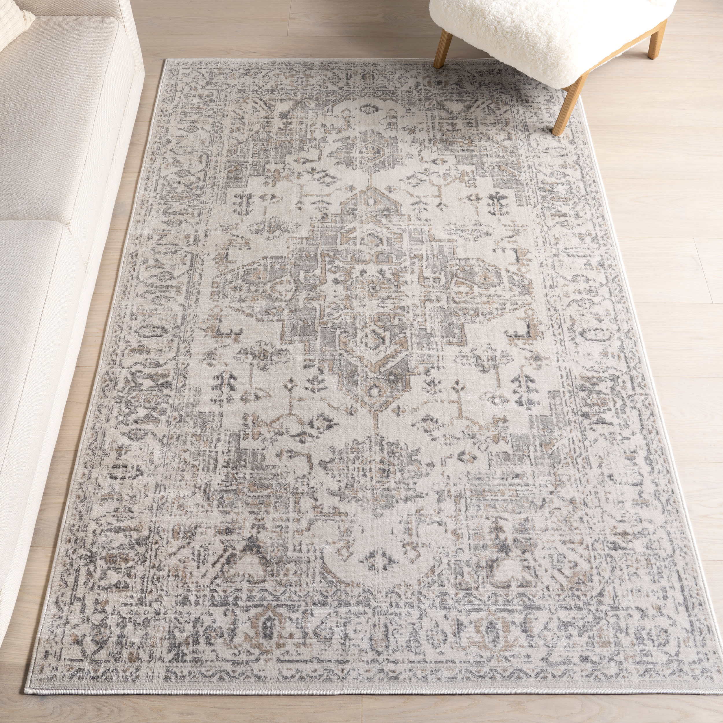 Vada Medallion Rug | Grey