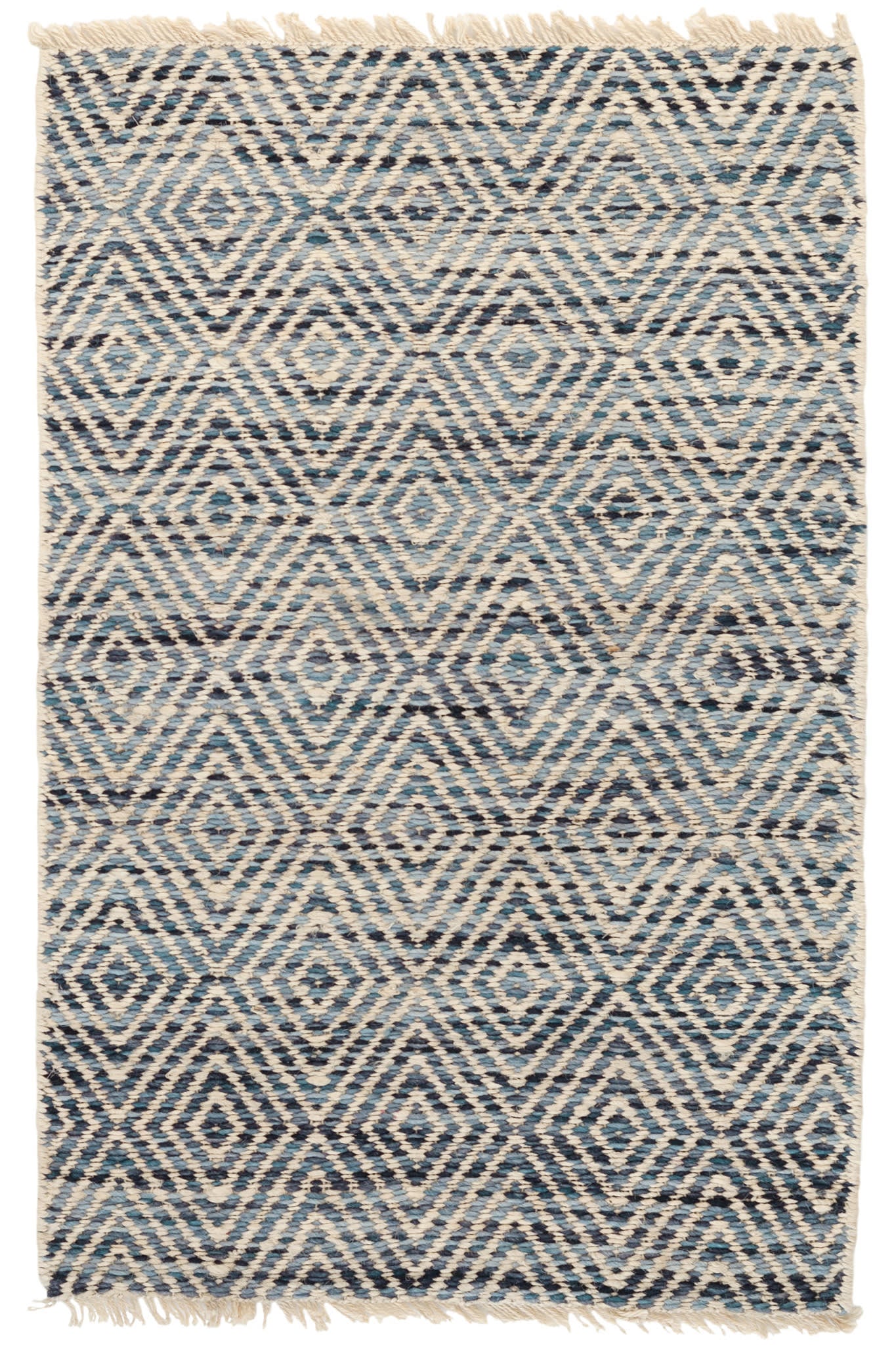 Jewel Blue Handwoven Jute Rug