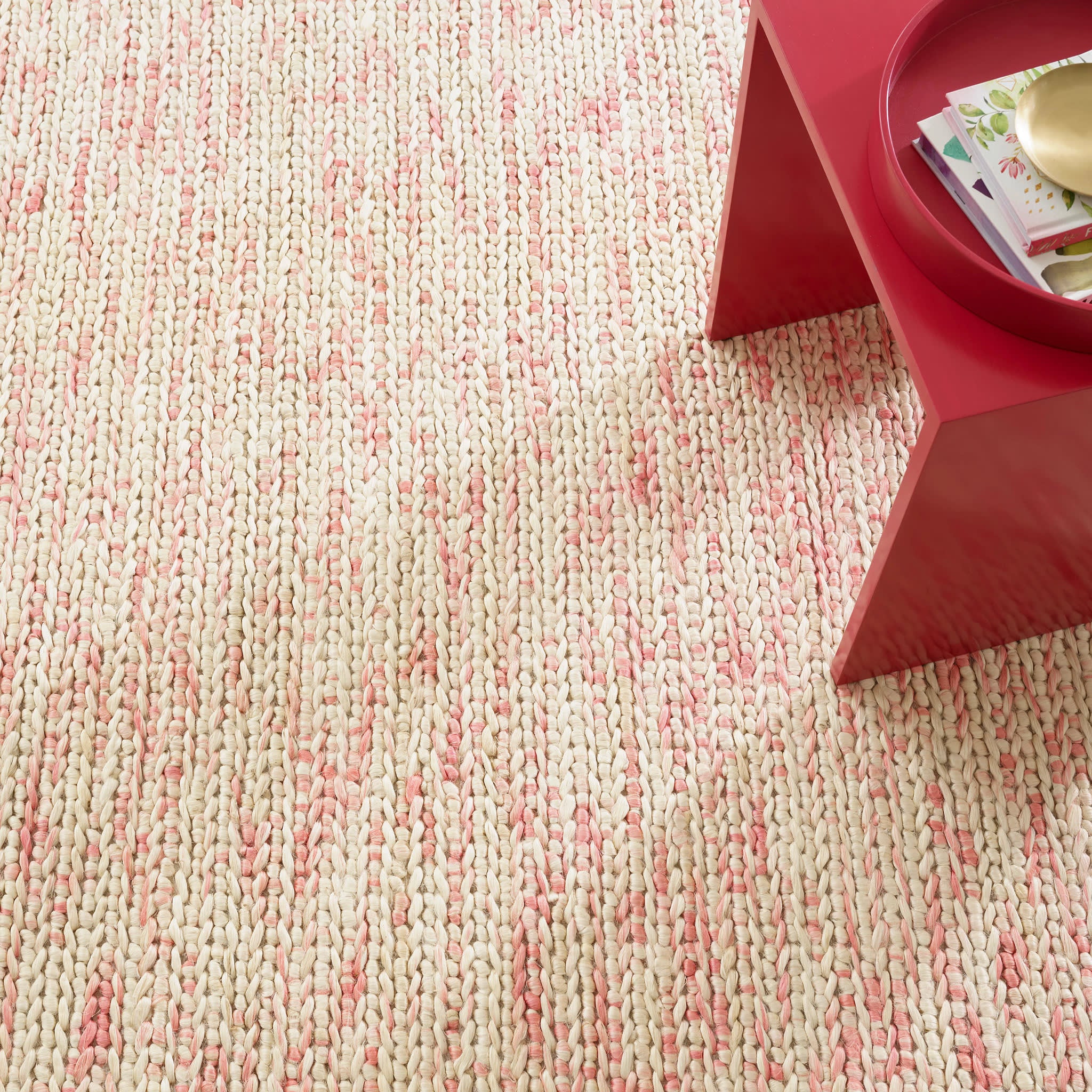 Avril Coral Handwoven Jute Rug