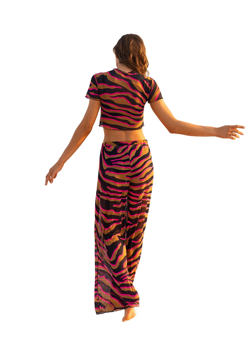 Maaji Caramel Zebra Marissa Crop Top