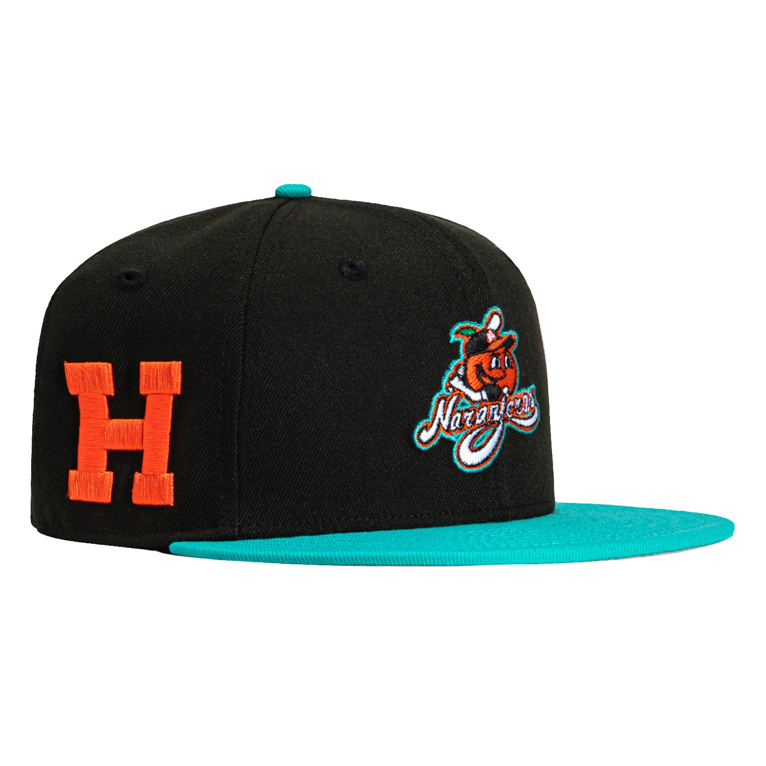 New Era 59Fifty Naranjeros De Hermosillo Logo Patch Hat - Black, Teal