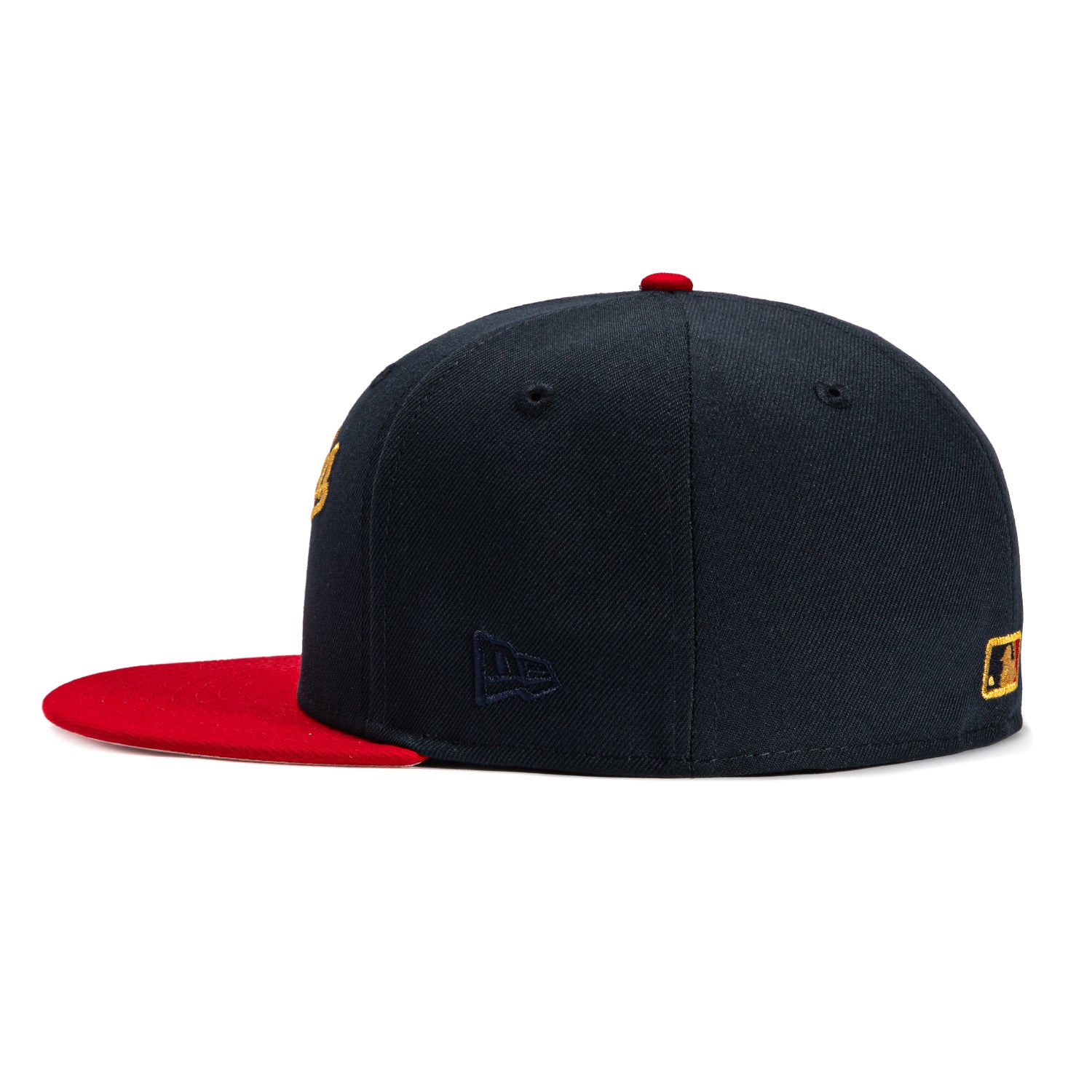 New Era 59Fifty Los Angeles Dodgers 1984 Olympic Patch Script Hat - Navy, Red, Metallic Gold