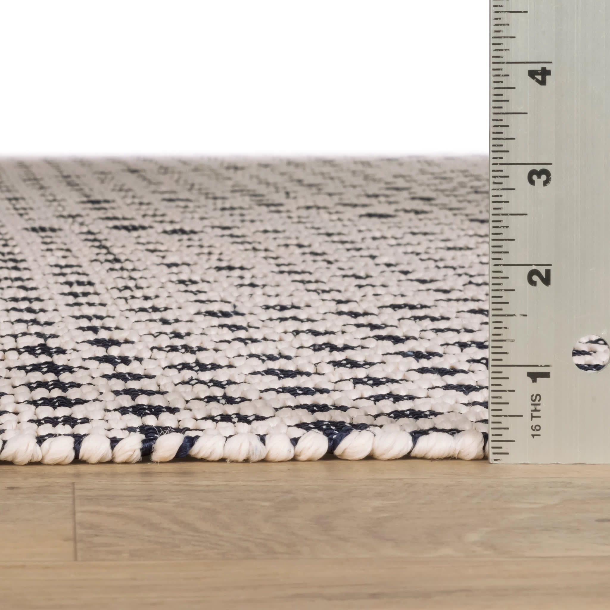 Trellis Navy Handwoven Indoor/Outdoor Rug