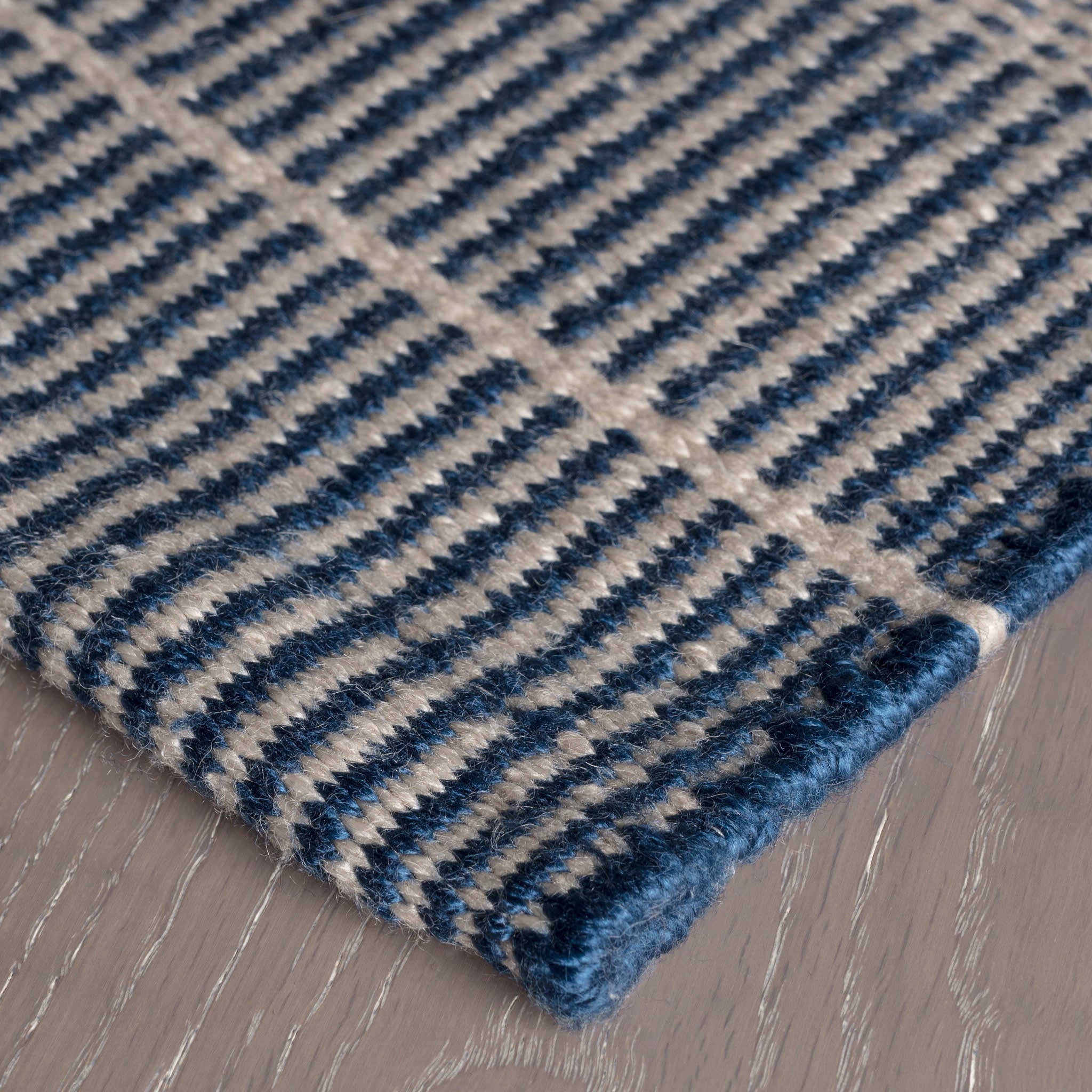 Samson Navy Handwoven Indoor/Outdoor Rug