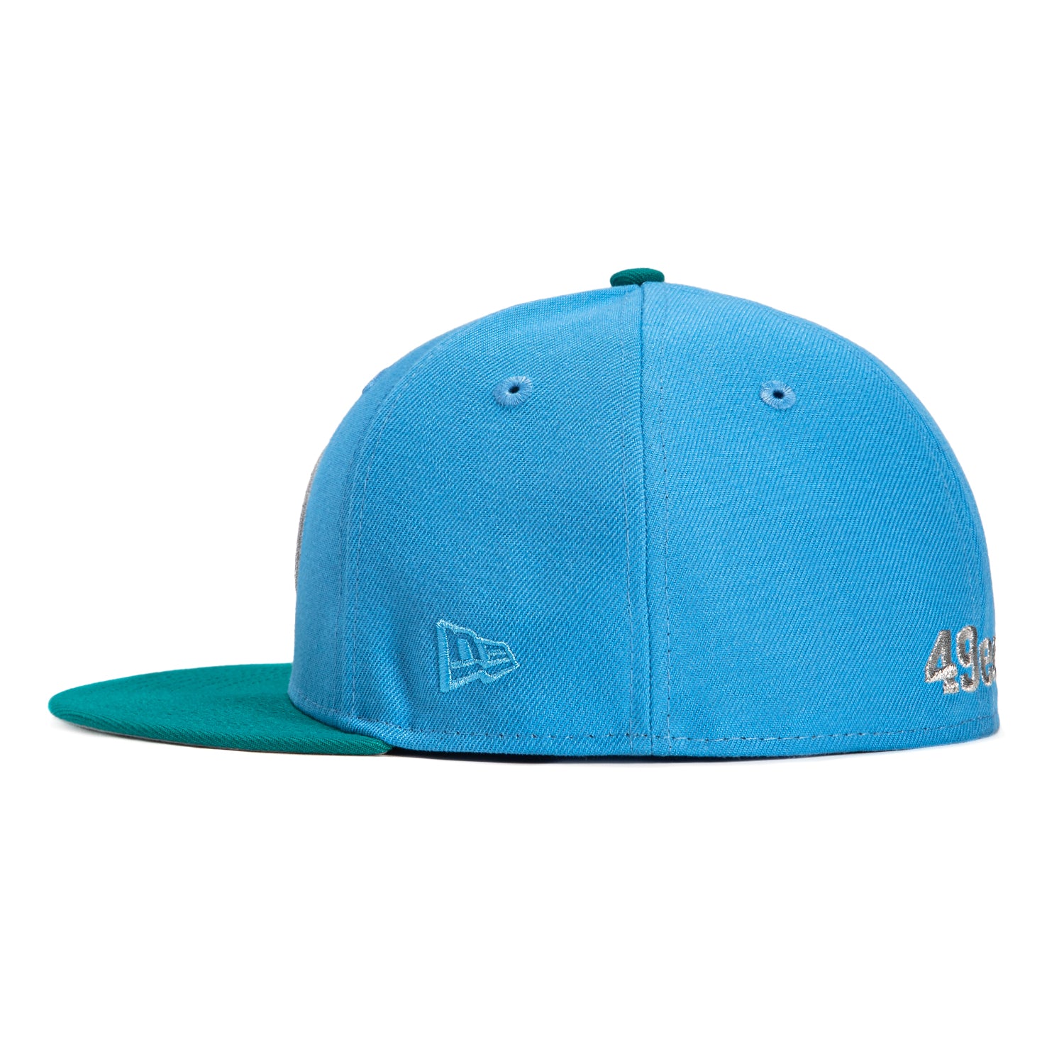 New Era 59Fifty Caribbean Waters San Francisco 49ers 1995 Super Bowl Patch Hat - Light Blue, Teal