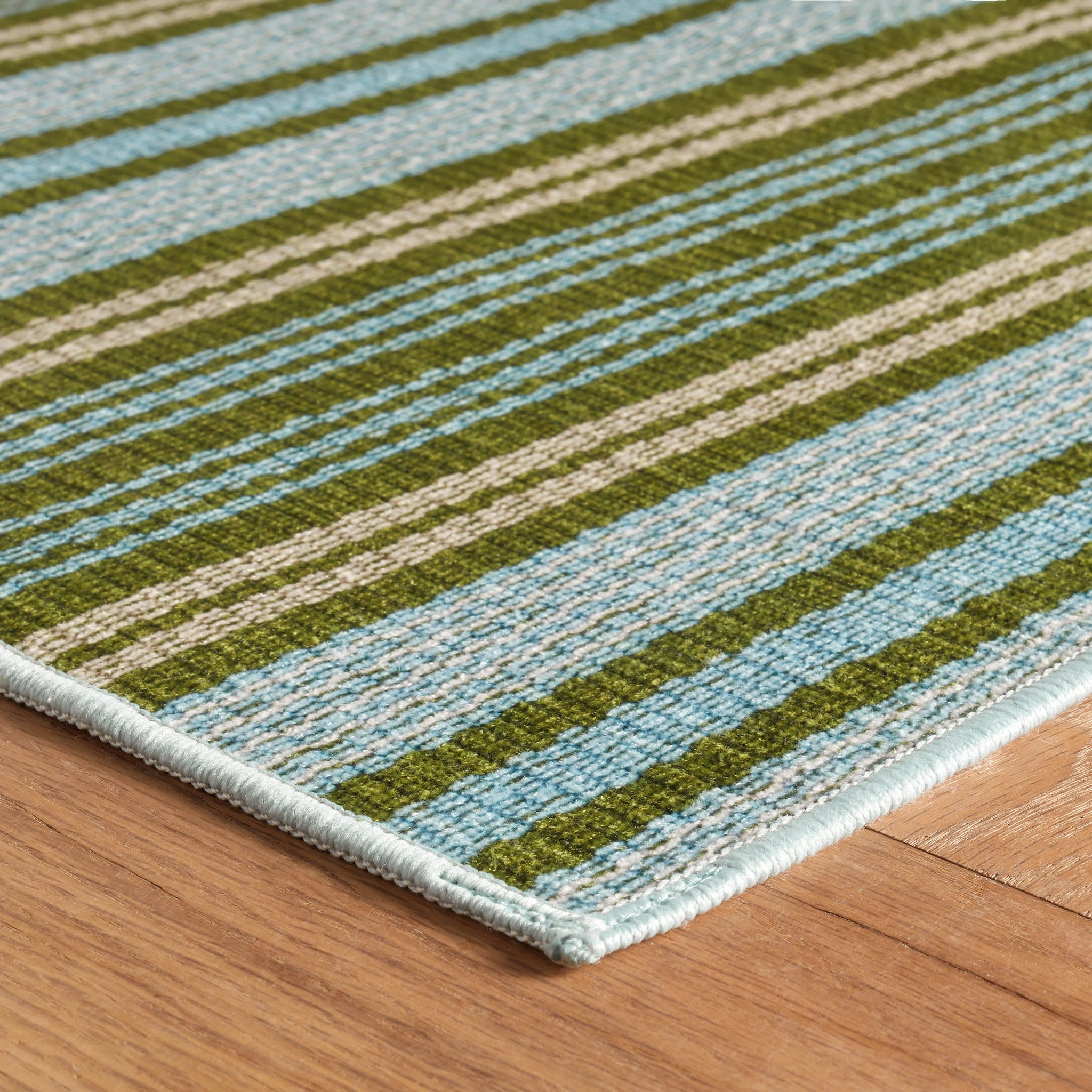 Caravan Stripe Multi Machine Washable Rug