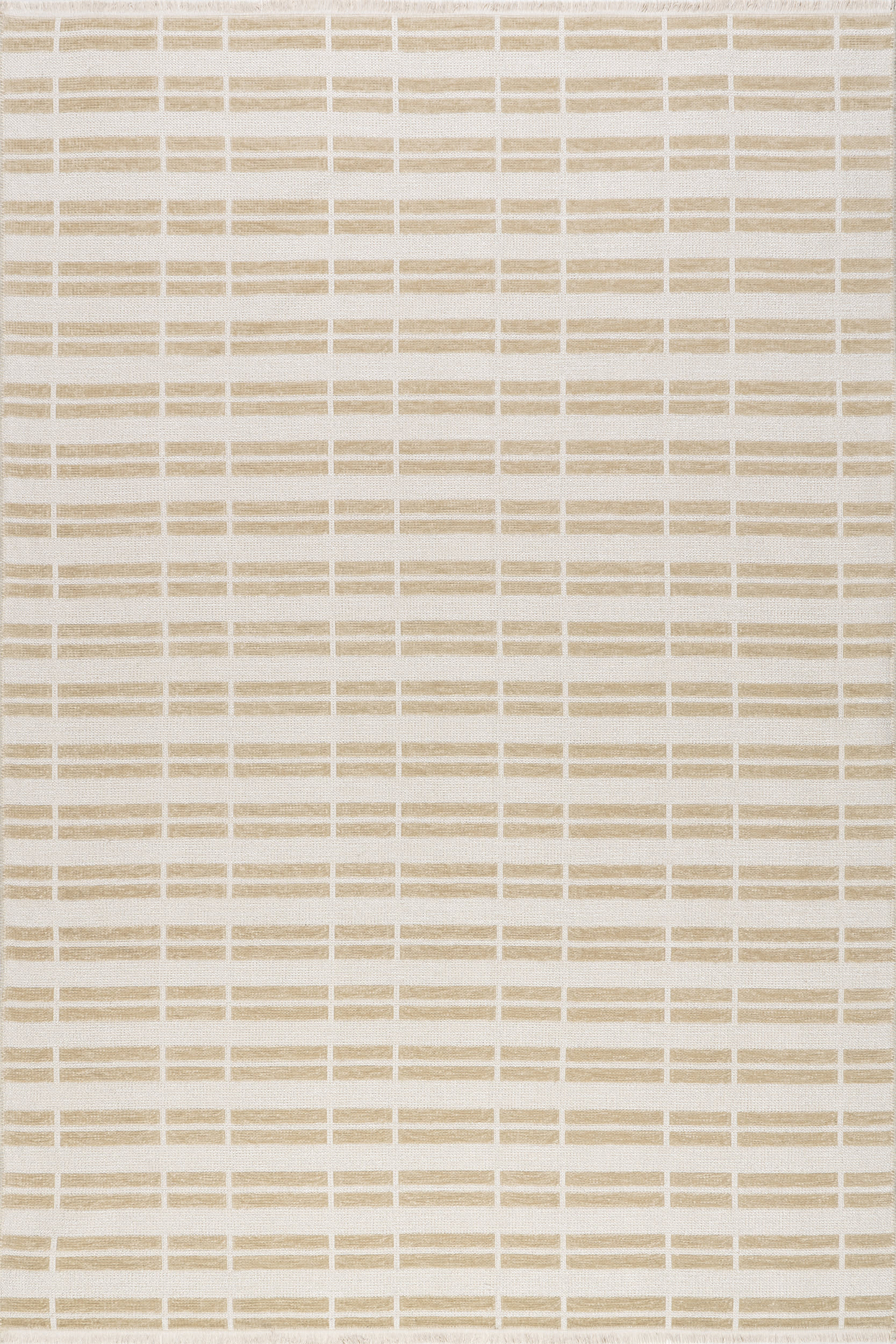 Malaya Striped Reversible Washable Rug | Taupe