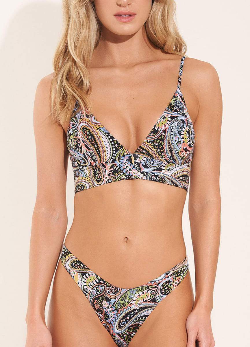 Maaji Folky Holly Long Line Triangle Bikini Top