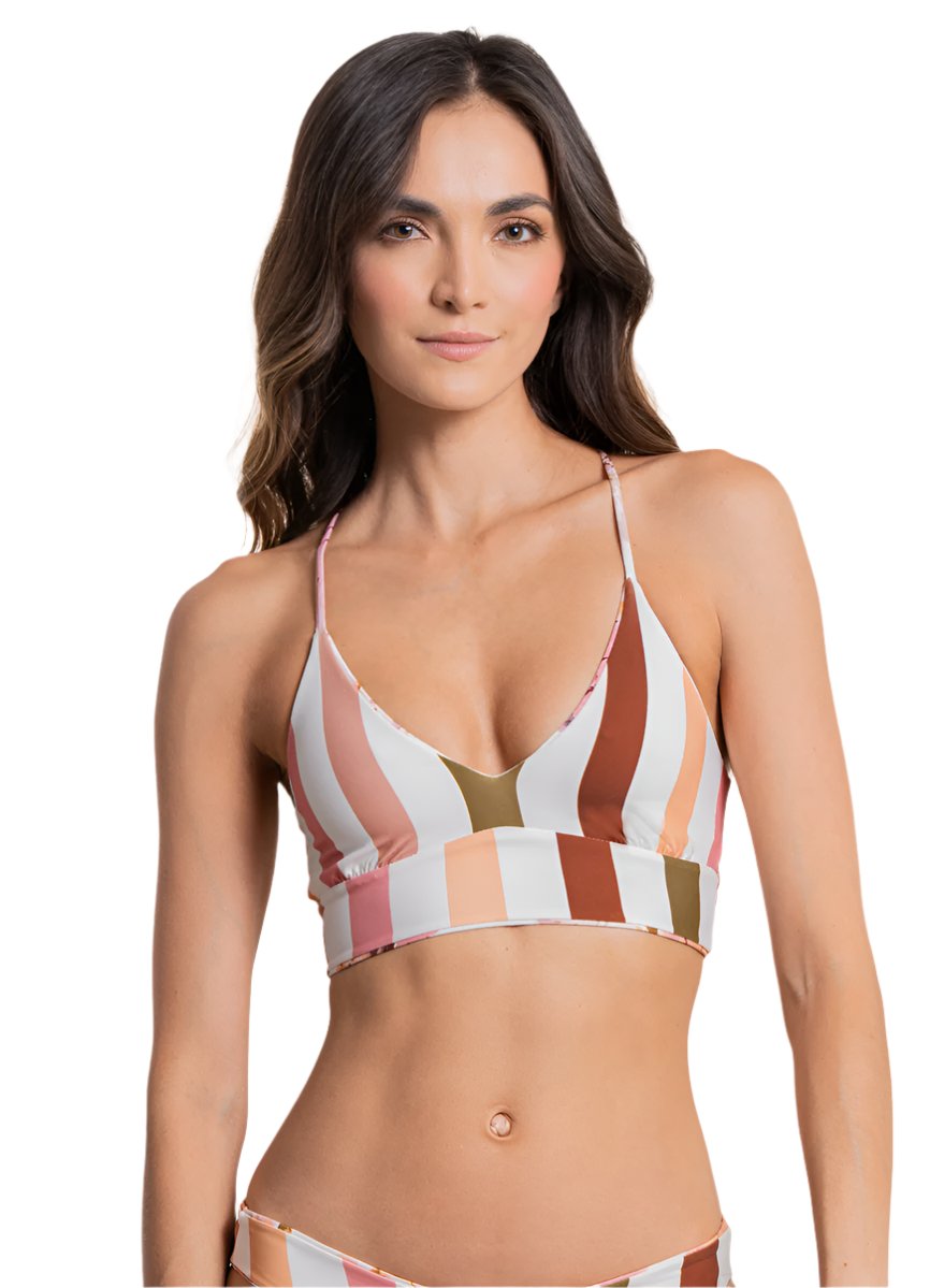 Maaji Afrodita Daylight Long Line Triangle Bikini Top