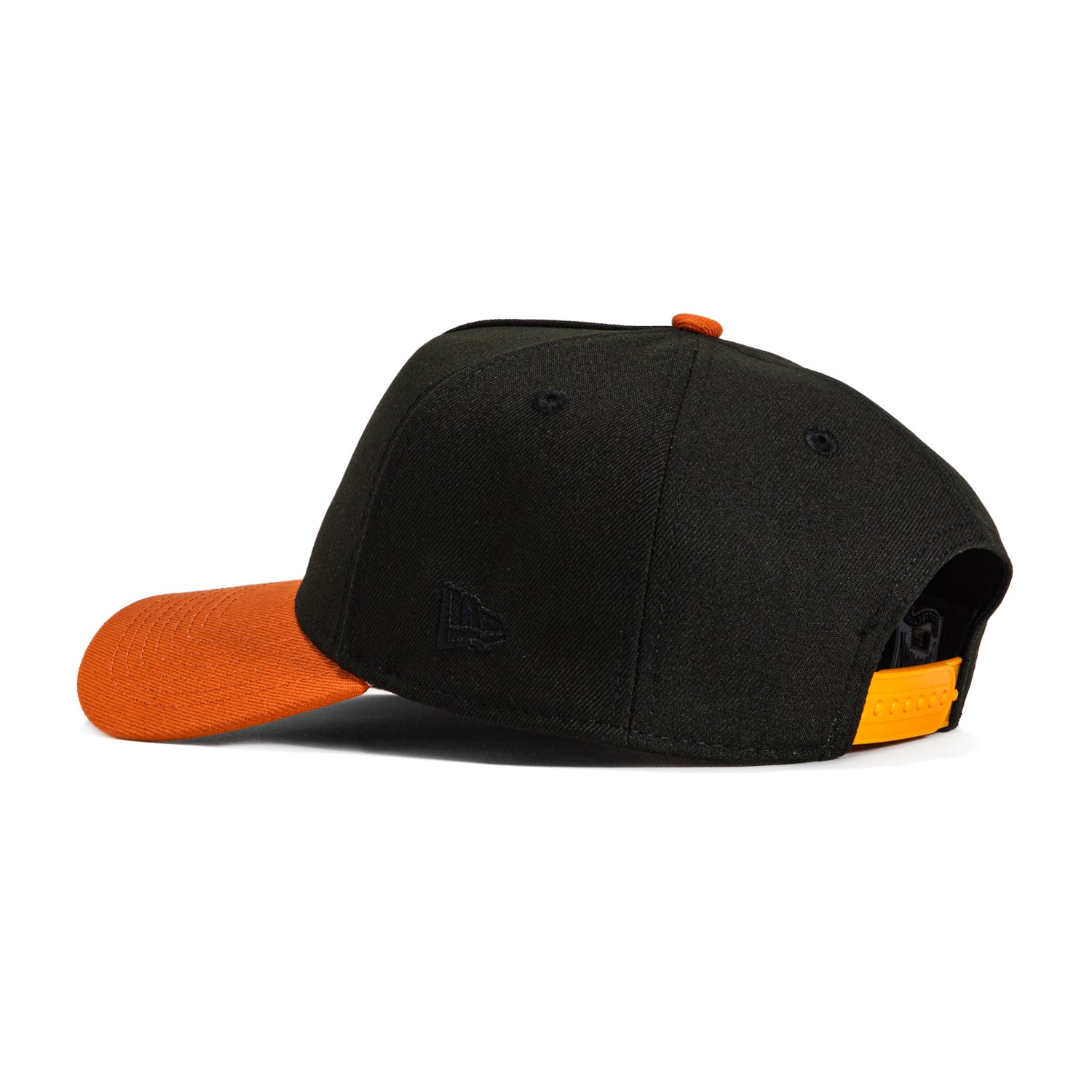 New Era 9Forty A-Frame San Francisco Giants Inaugural Patch Snapback Script Hat - Black, Burnt Orange