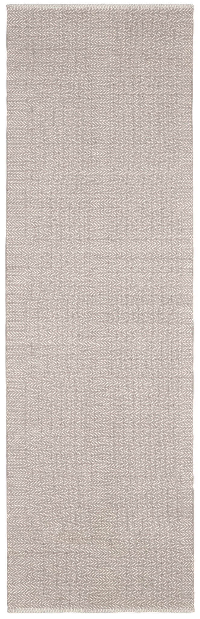 Herringbone Dove Grey Handwoven Cotton Rug