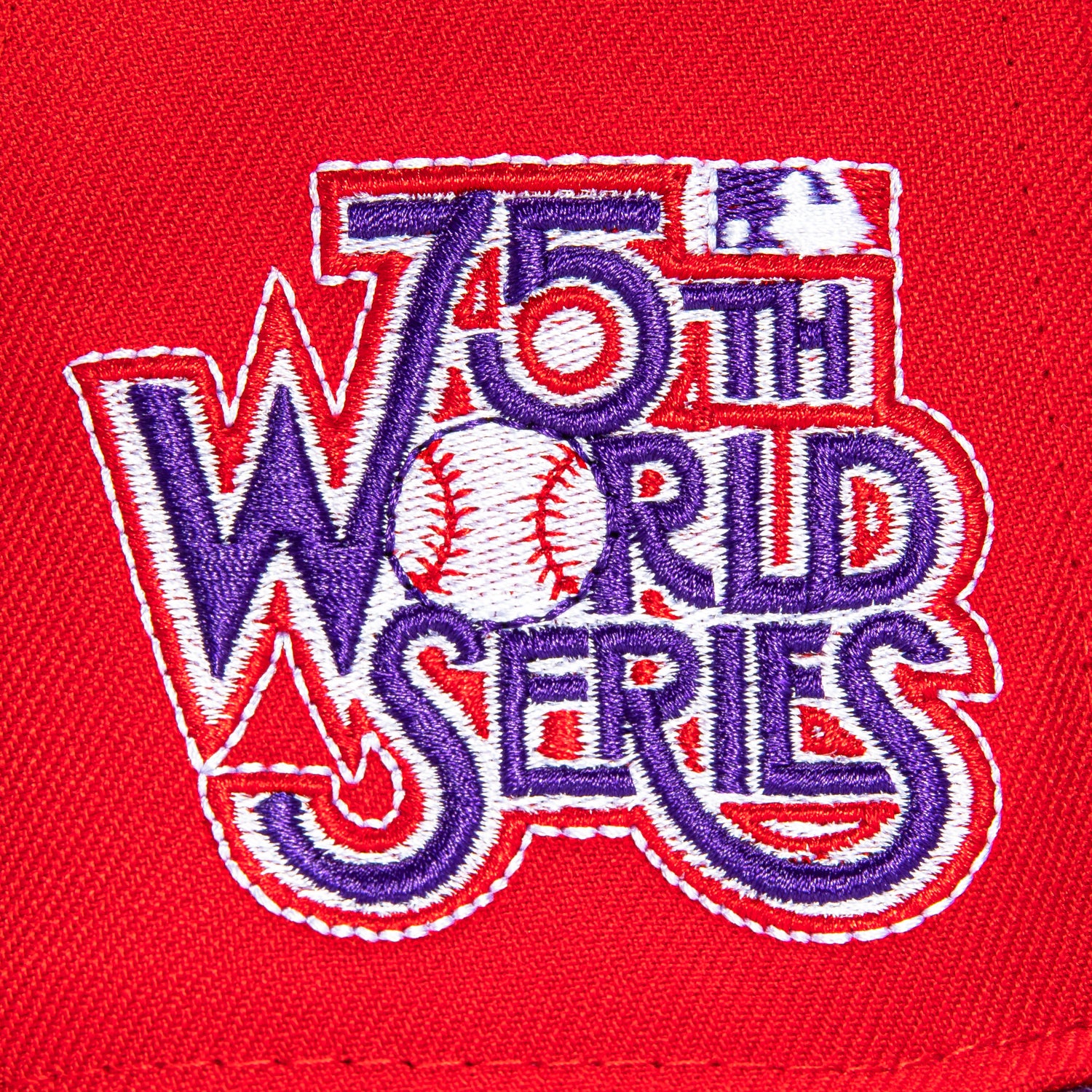 New Era 59Fifty Los Angeles Dodgers 1978 World Series Patch Word Hat - Red, Purple