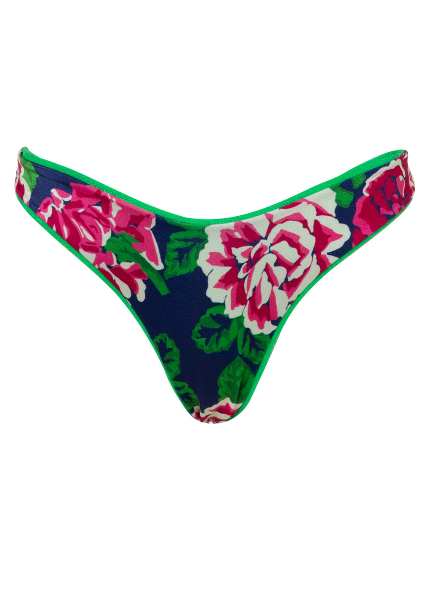 Maaji Parakeet Green Splendour Regular Rise Thin Side Bikini Bottom