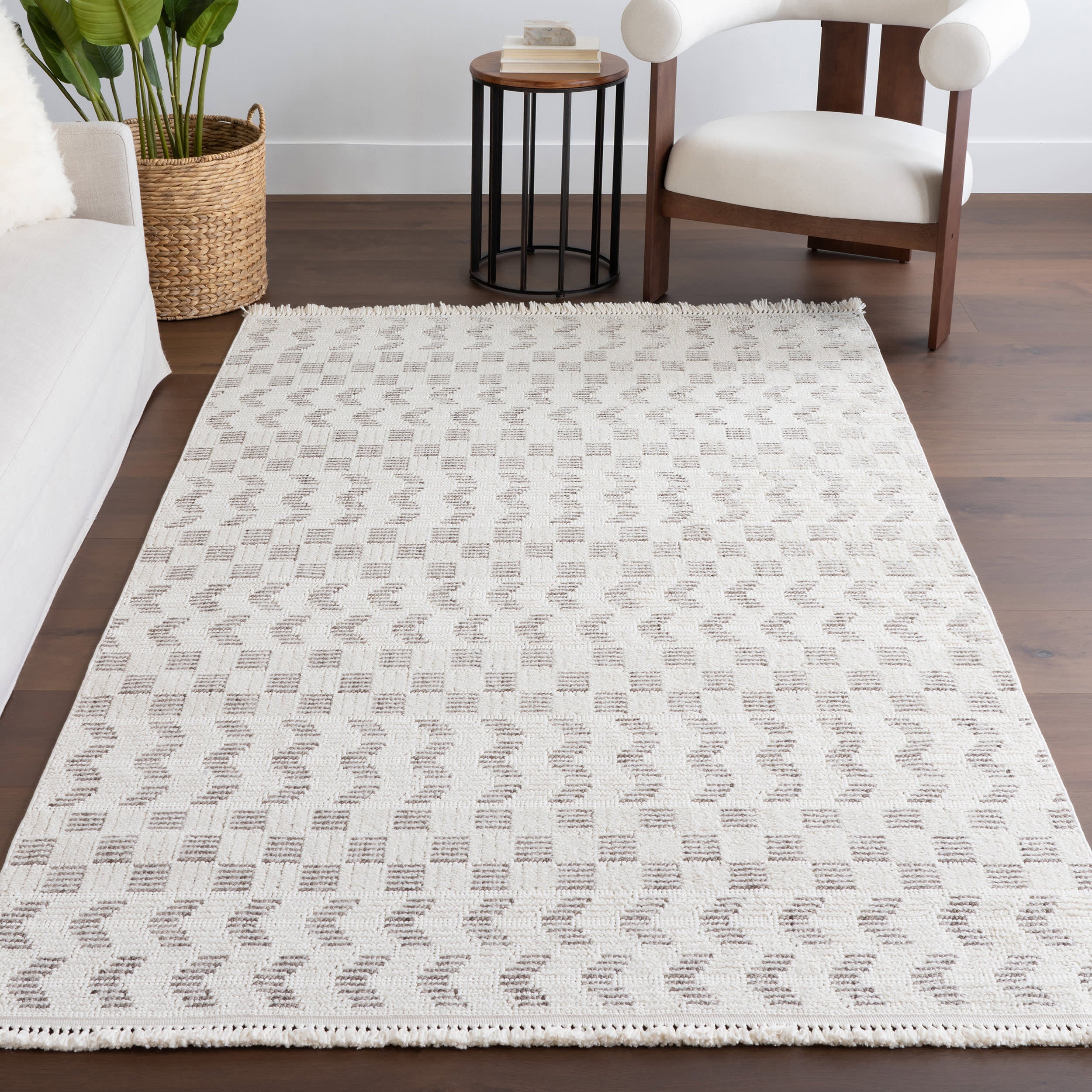 Aliyah Geometric Rug | Ivory