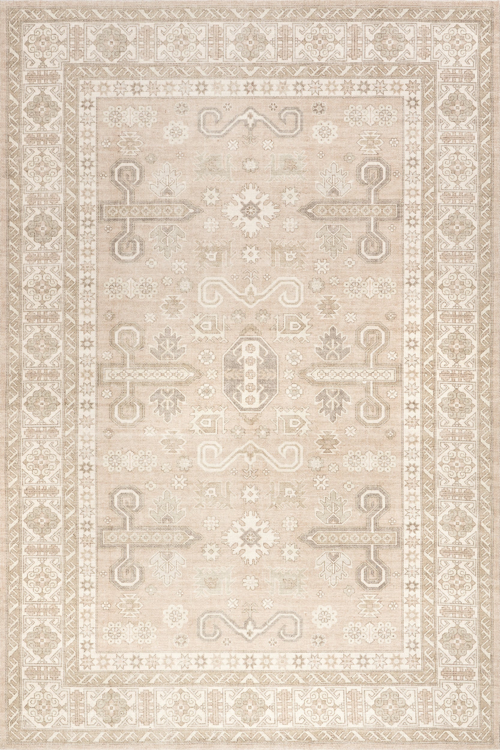 Fae Wool and Cotton Rug | Beige