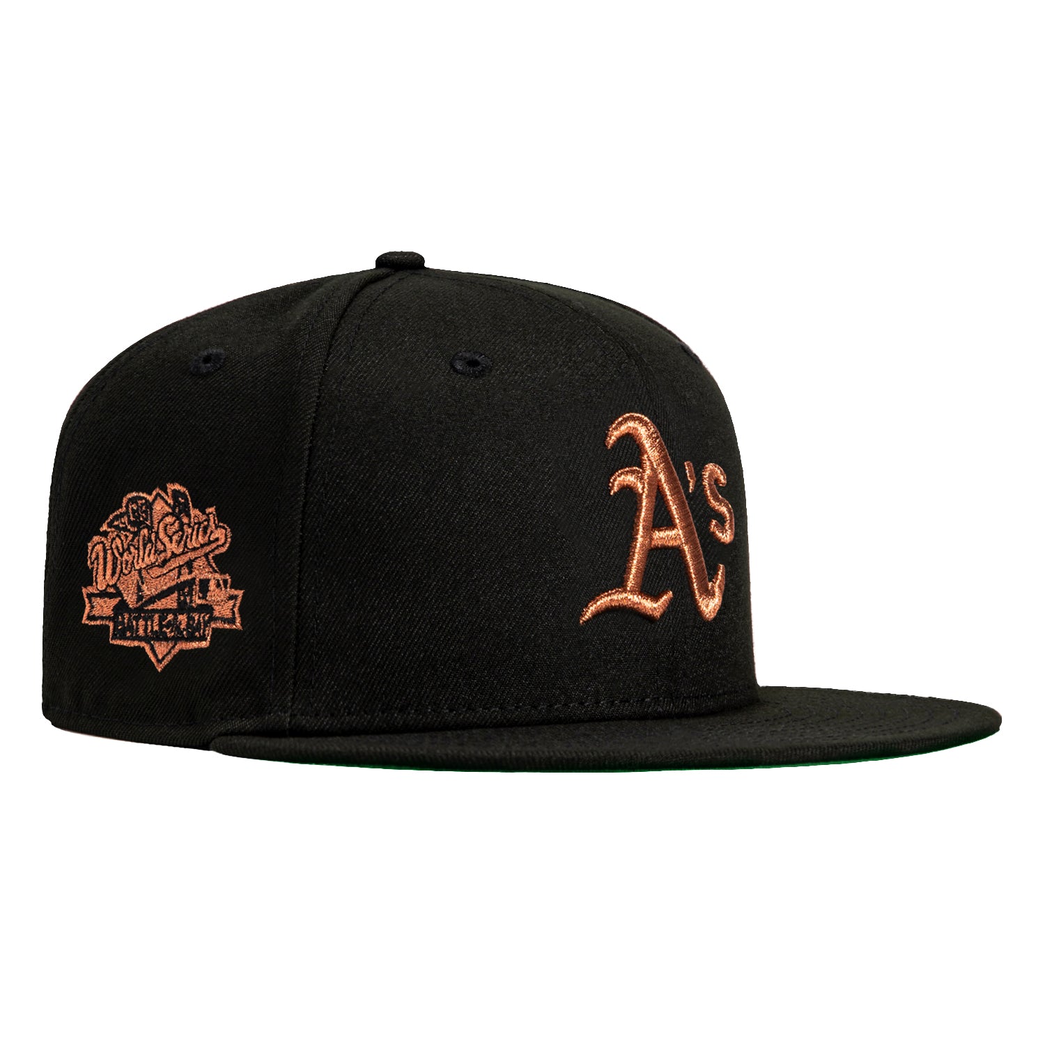 New Era 59Fifty Oakland Athletics Battle of the Bay Patch Hat - Black, Metallic Copper