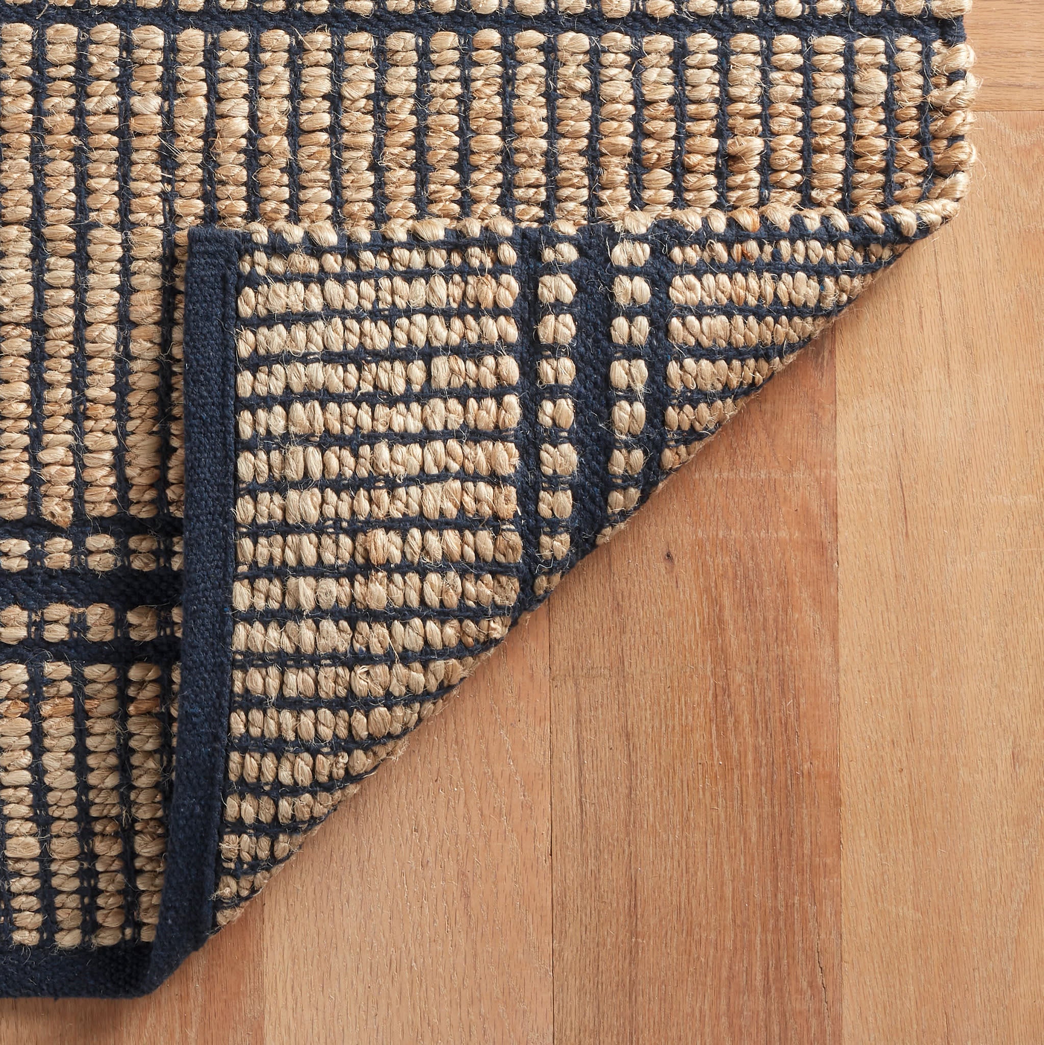 Arbor Navy Handwoven Jute Rug