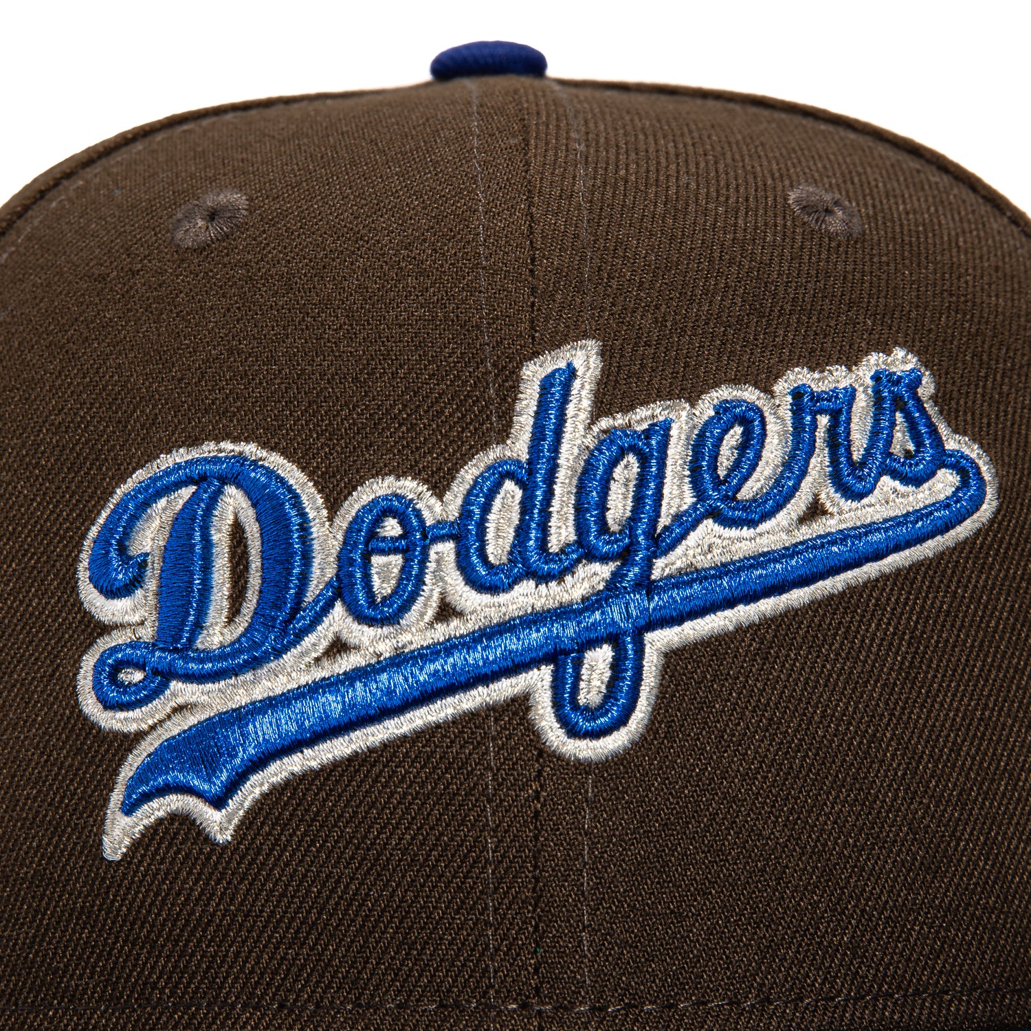 New Era 59Fifty Walnut Scripts Los Angeles Dodgers 1988 World Series Patch Script Hat - Brown, Royal