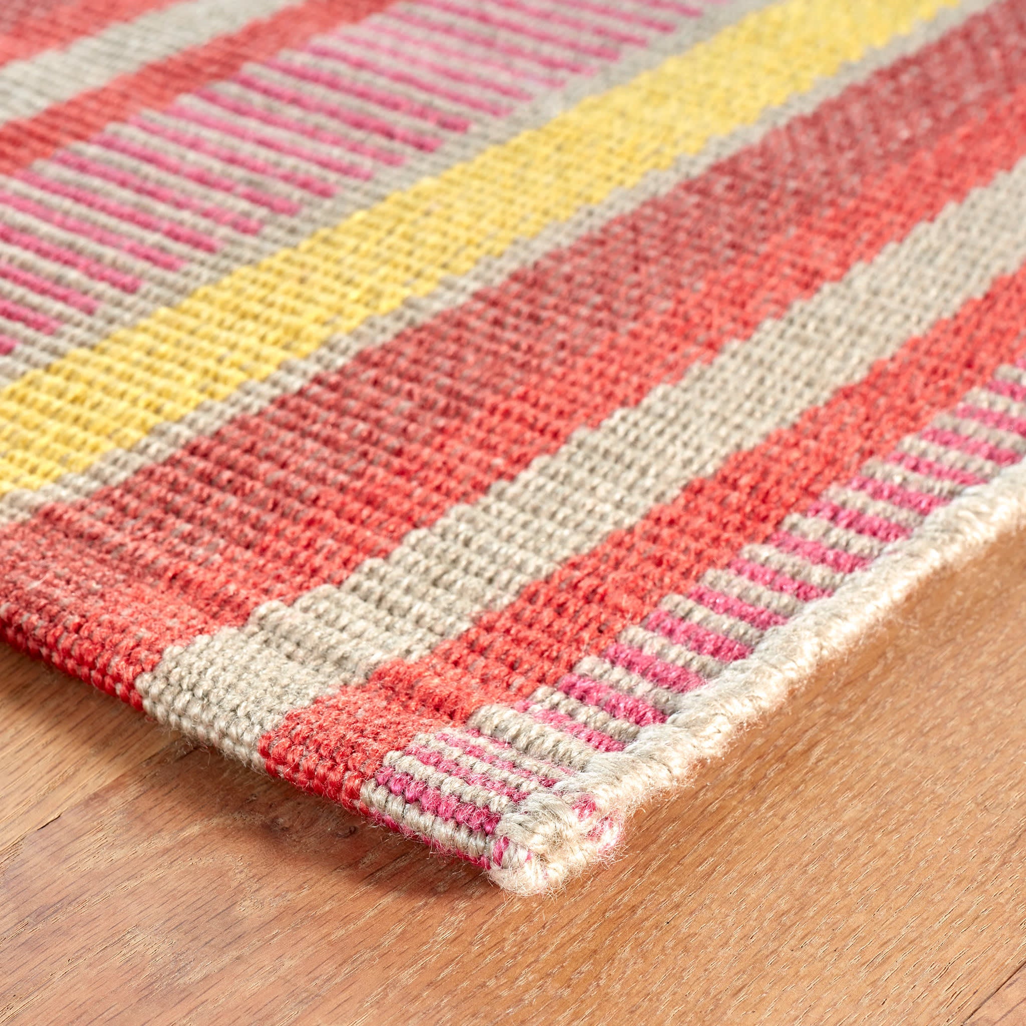 Always Greener Red/Yellow Handwoven Indoor/Outdoor Rug