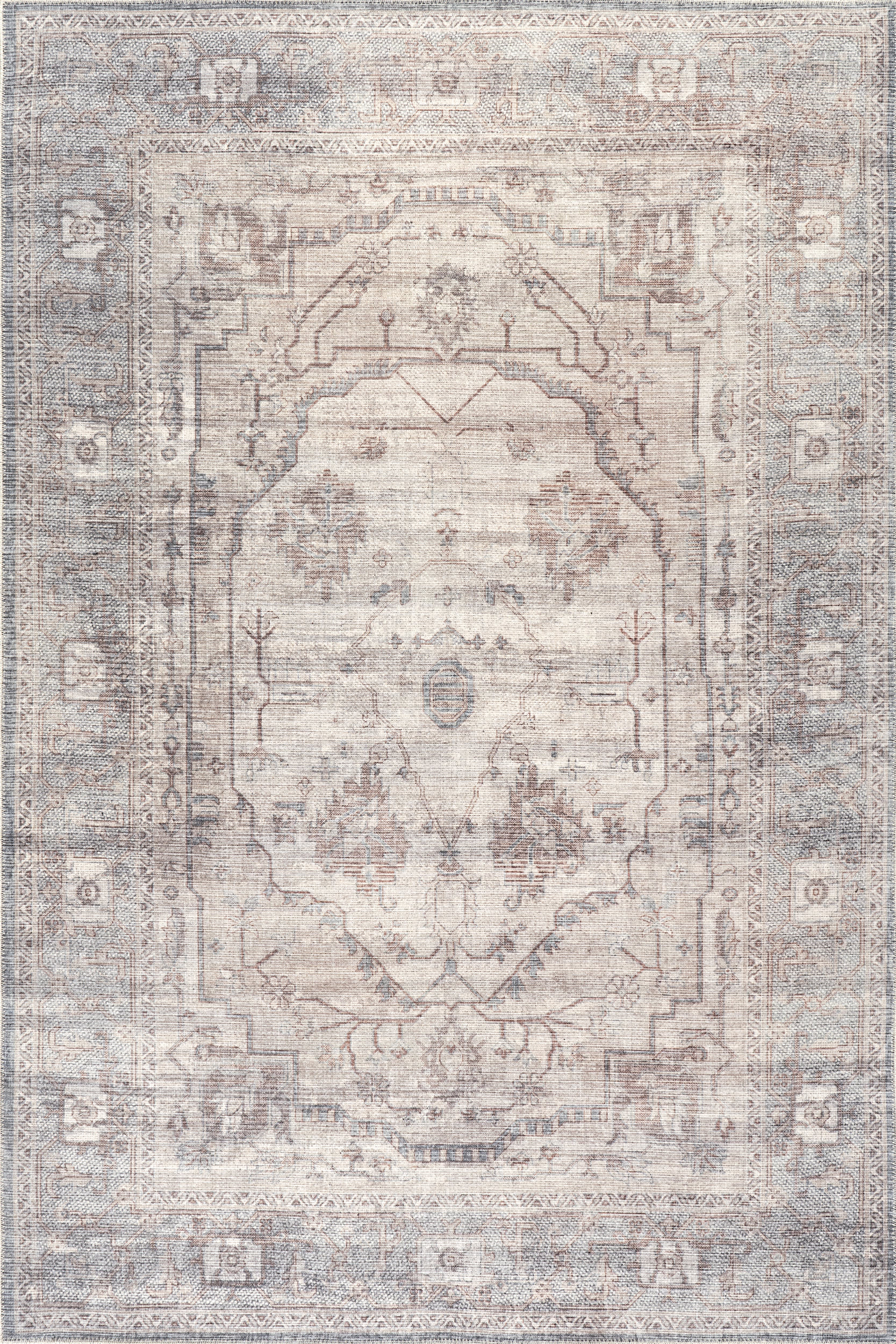 Tabby Medallion Rug | Beige