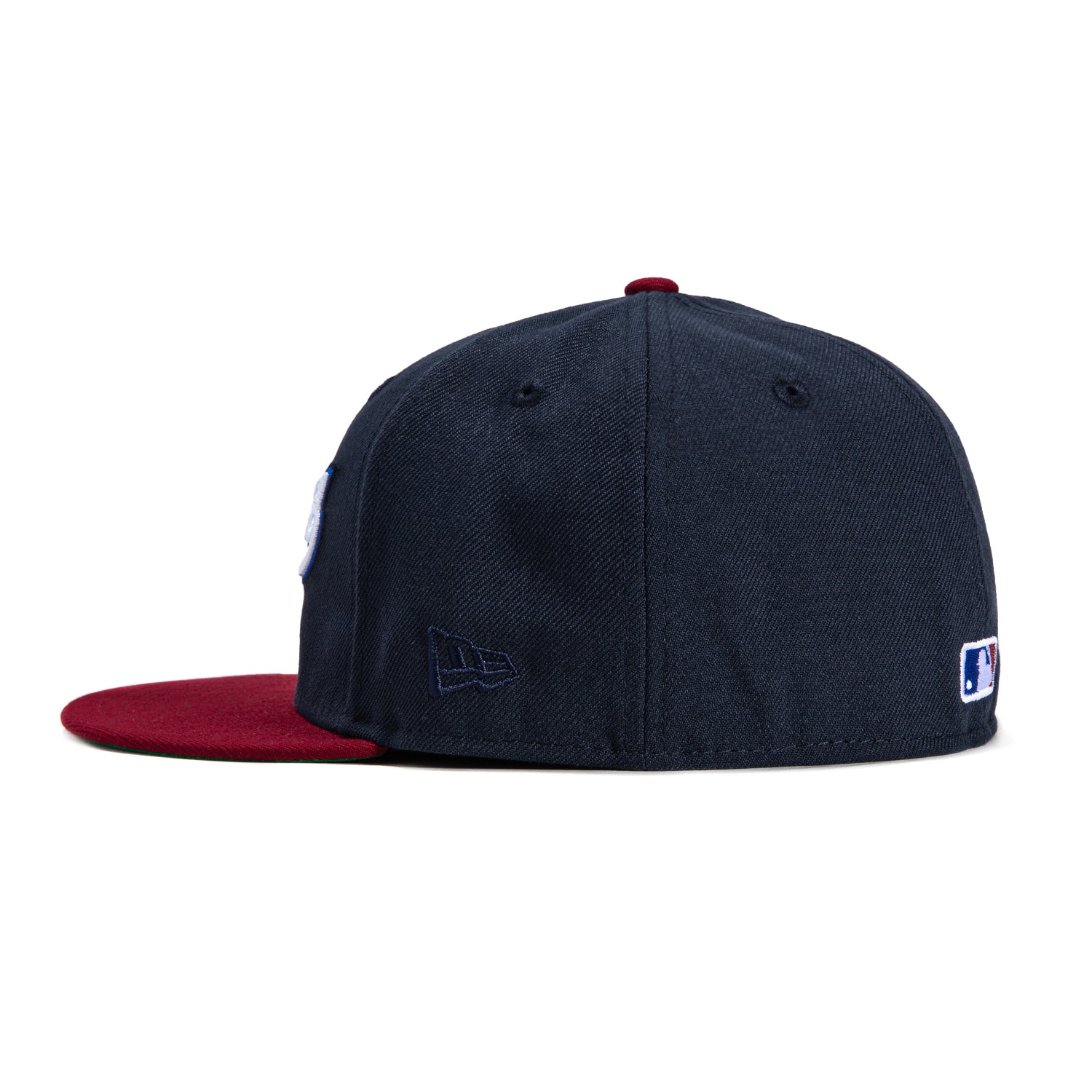 New Era 59Fifty Texas Rangers American League Patch Script Hat - Navy, Cardinal