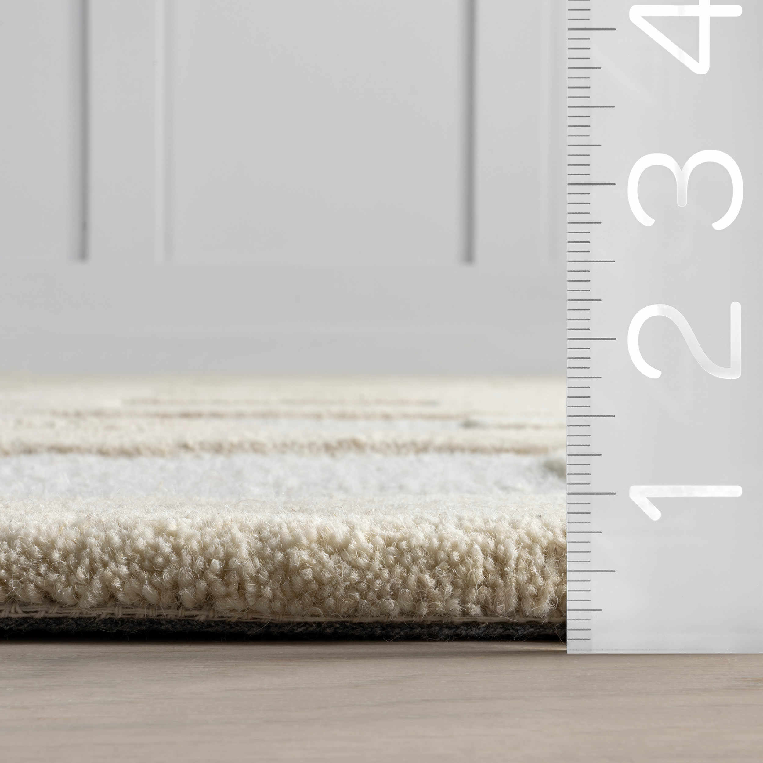 Remy Crosshatch Wool Rug | Ivory