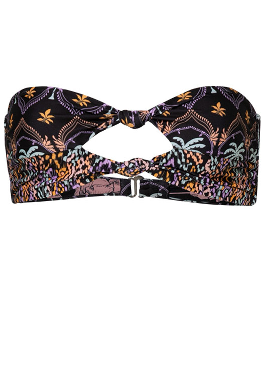 Maaji Midnight Palm Selene Strapless Bandeau Bikini Top