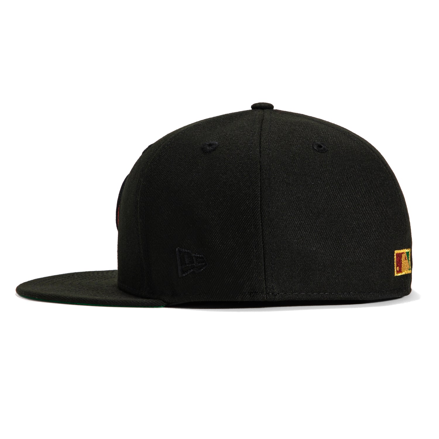 New Era 59Fifty Arizona Diamondbacks Mexico Flag Patch D Hat - Black, Green, Red, Metallic Gold