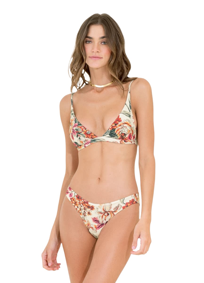 Maaji Tapestry Ivy Fixed Triangle Bikini Top