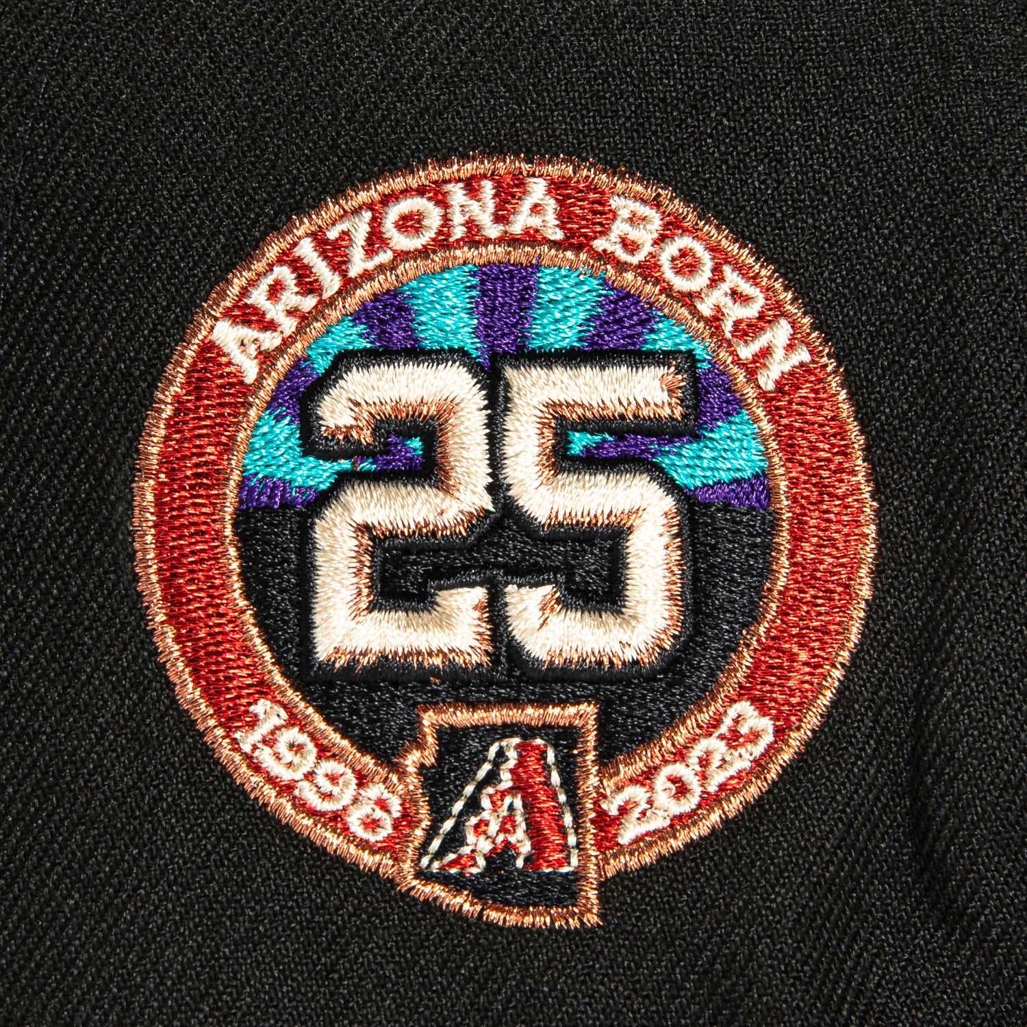 New Era 59Fifty Arizona Diamondbacks 25th Anniversary Patch A Hat -  Black, White