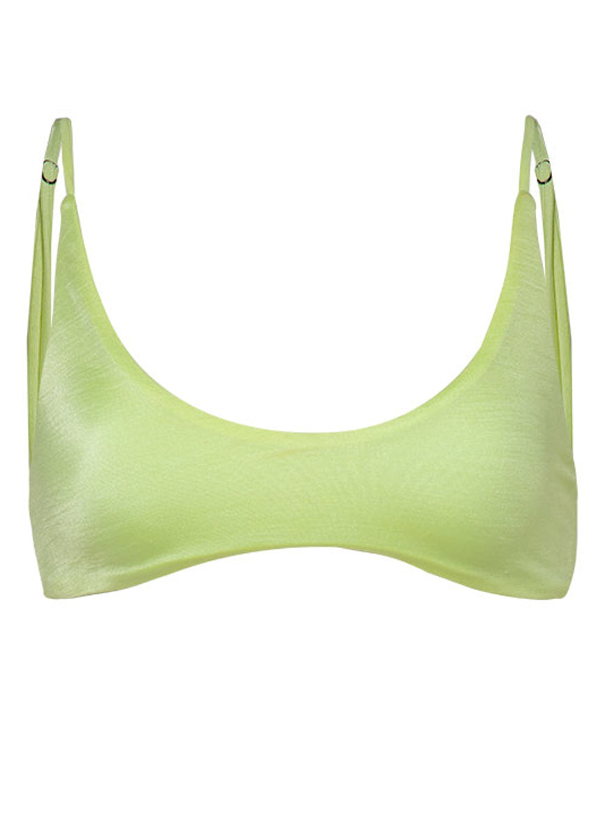 Maaji Lemonade Green Blush Classic Bralette Bikini Top