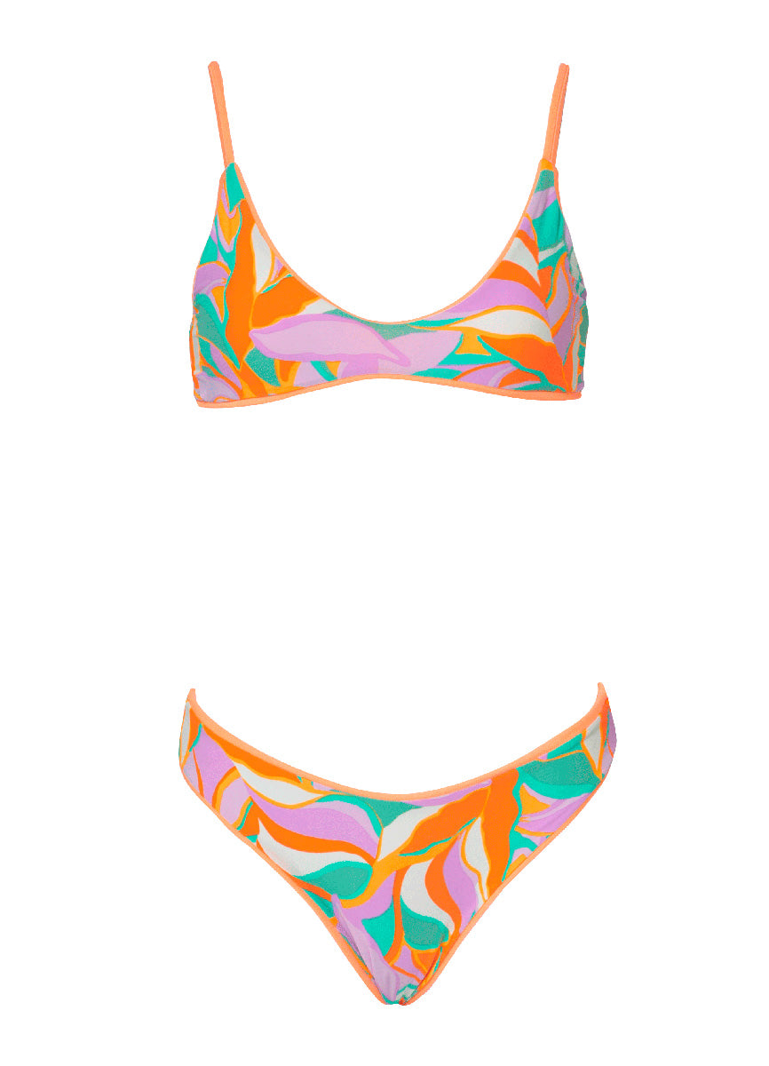 Maaji Vibrant Apricot Liberties Classic Bralette Bikini Top